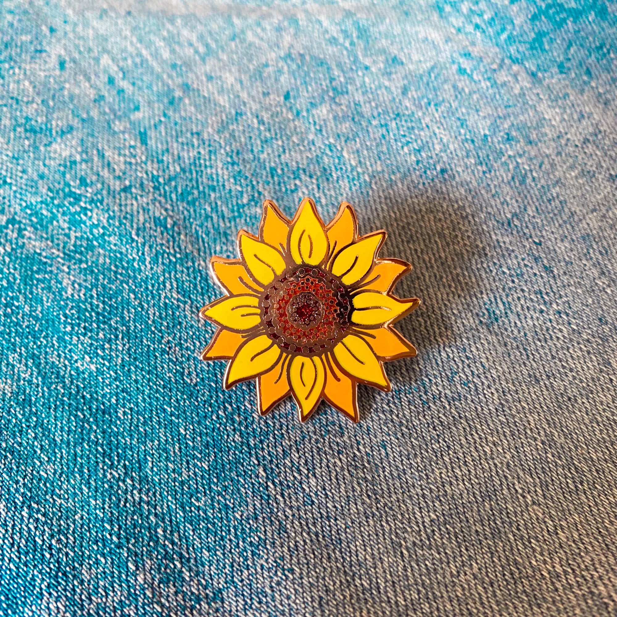 Yellow Sunflower Enamel Pin