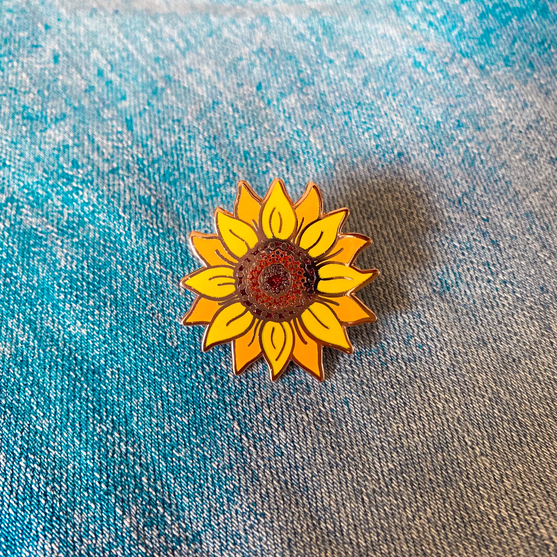 Yellow Sunflower Enamel Pin