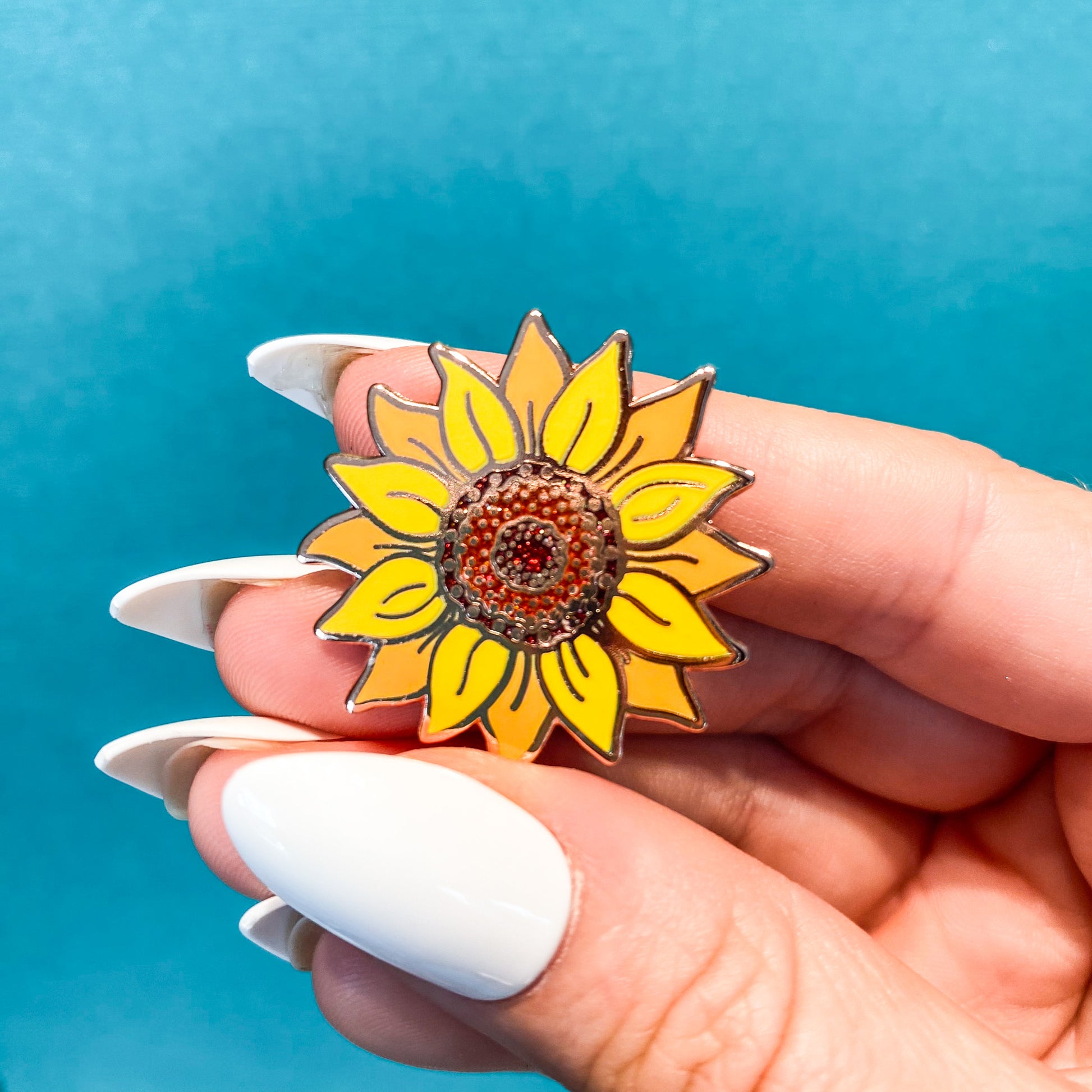 Yellow Sunflower Enamel Pin