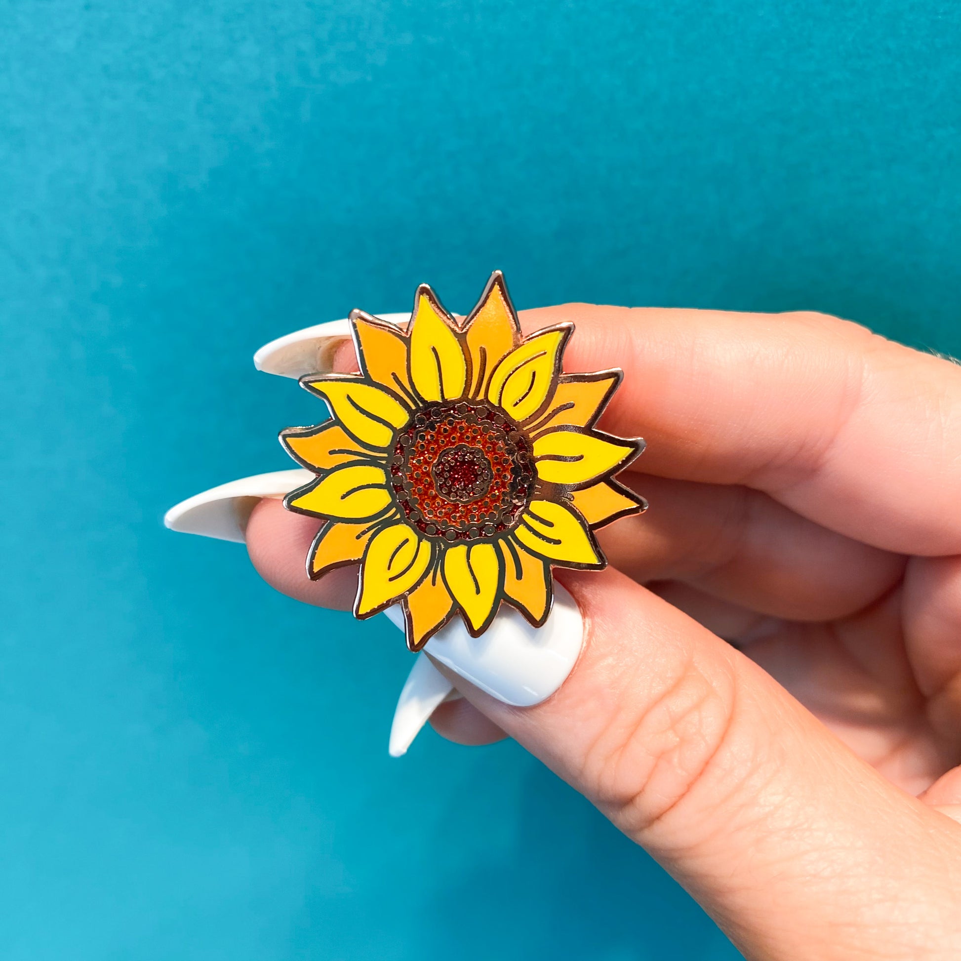 Yellow Sunflower Enamel Pin