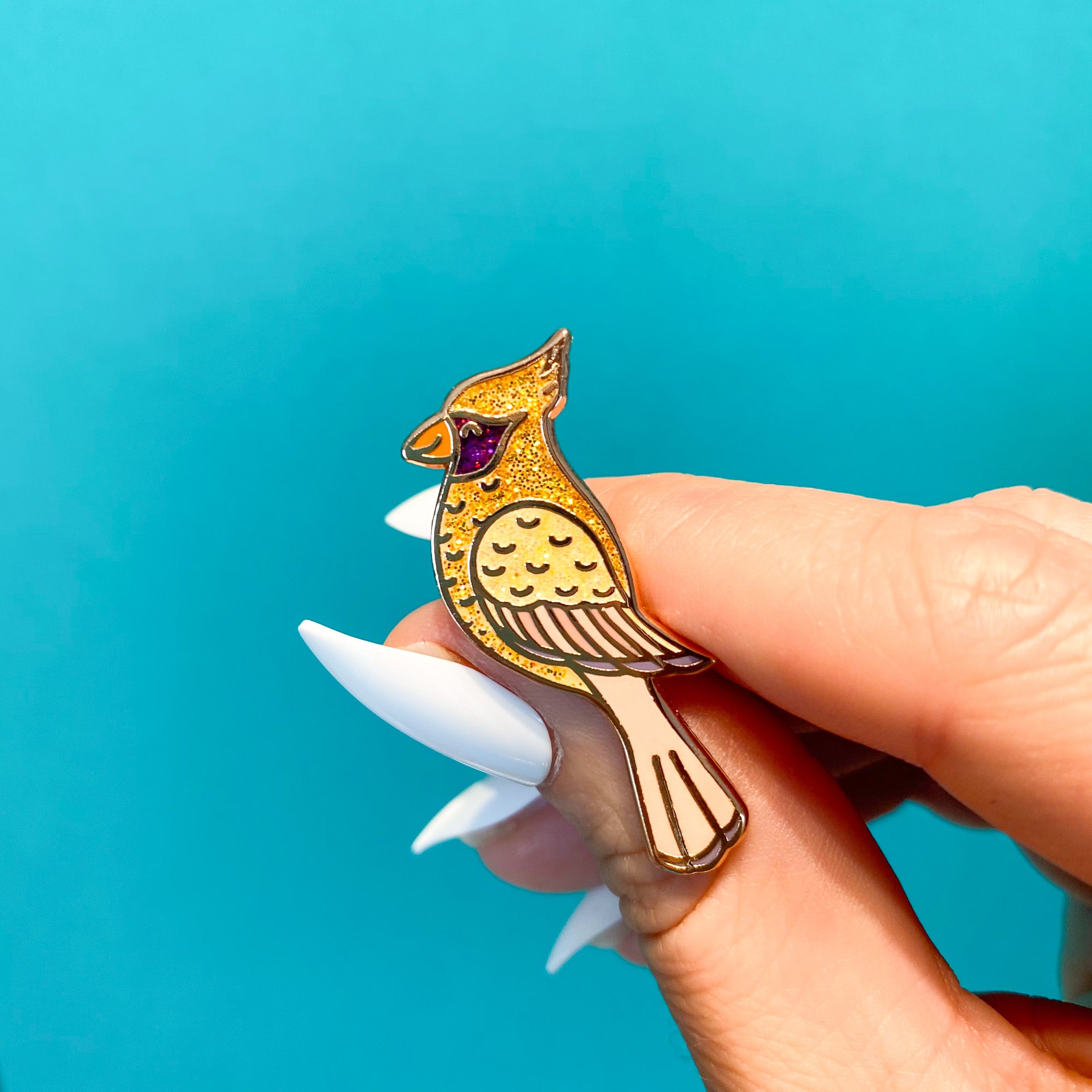 Cardinal Enamel Pin