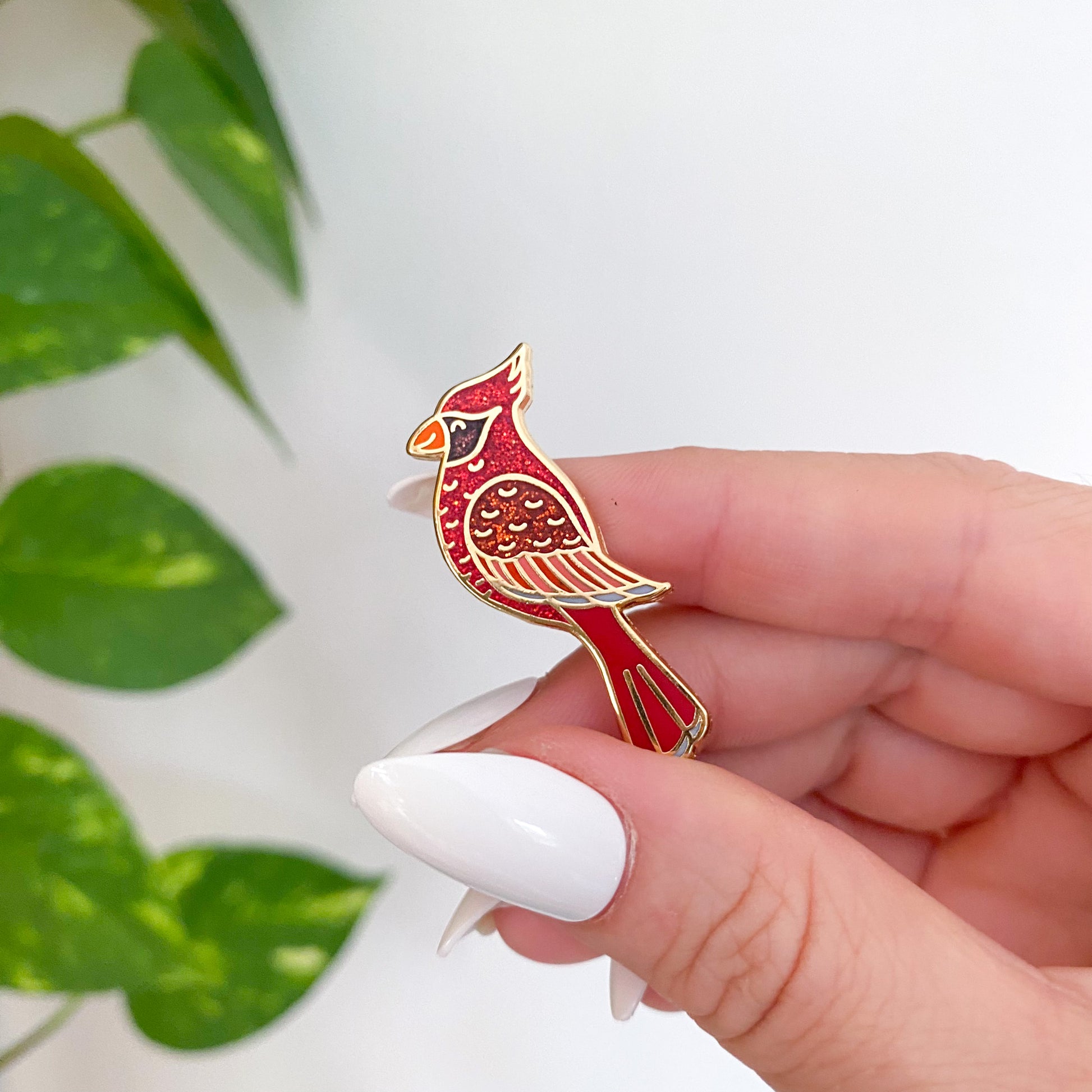 Cardinal Enamel Pin