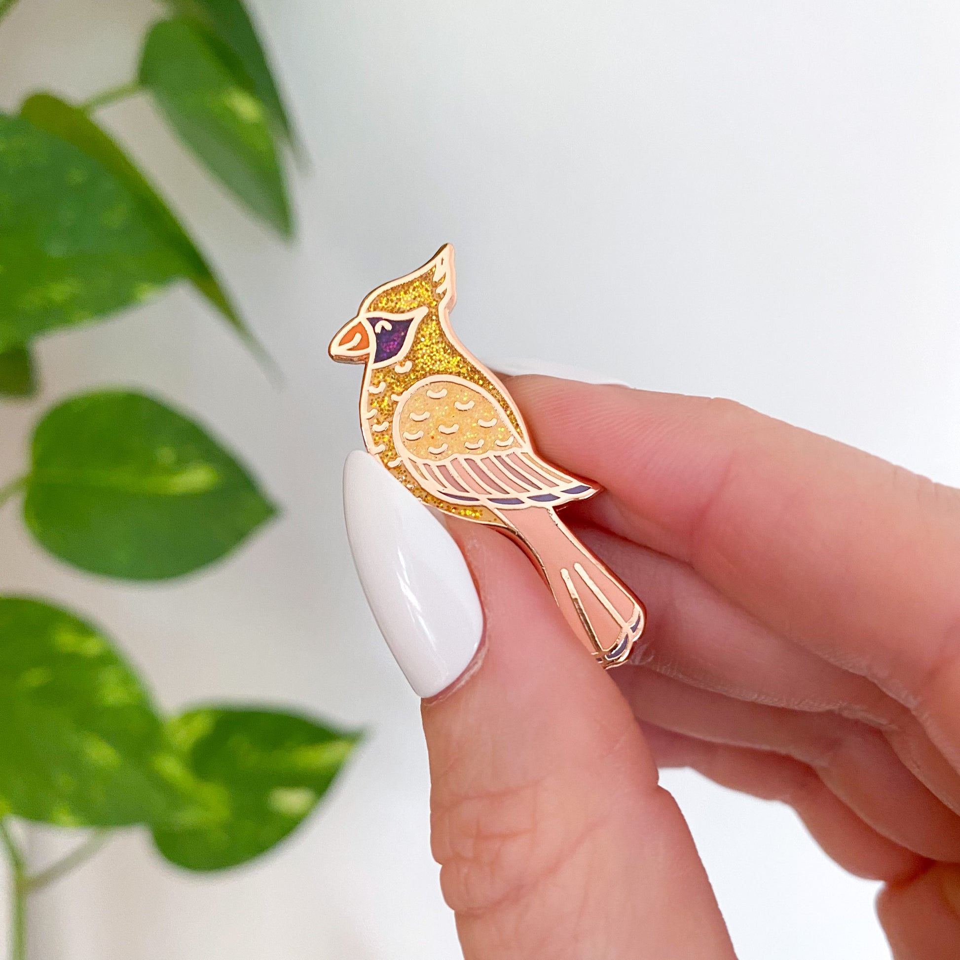 Cardinal Enamel Pin