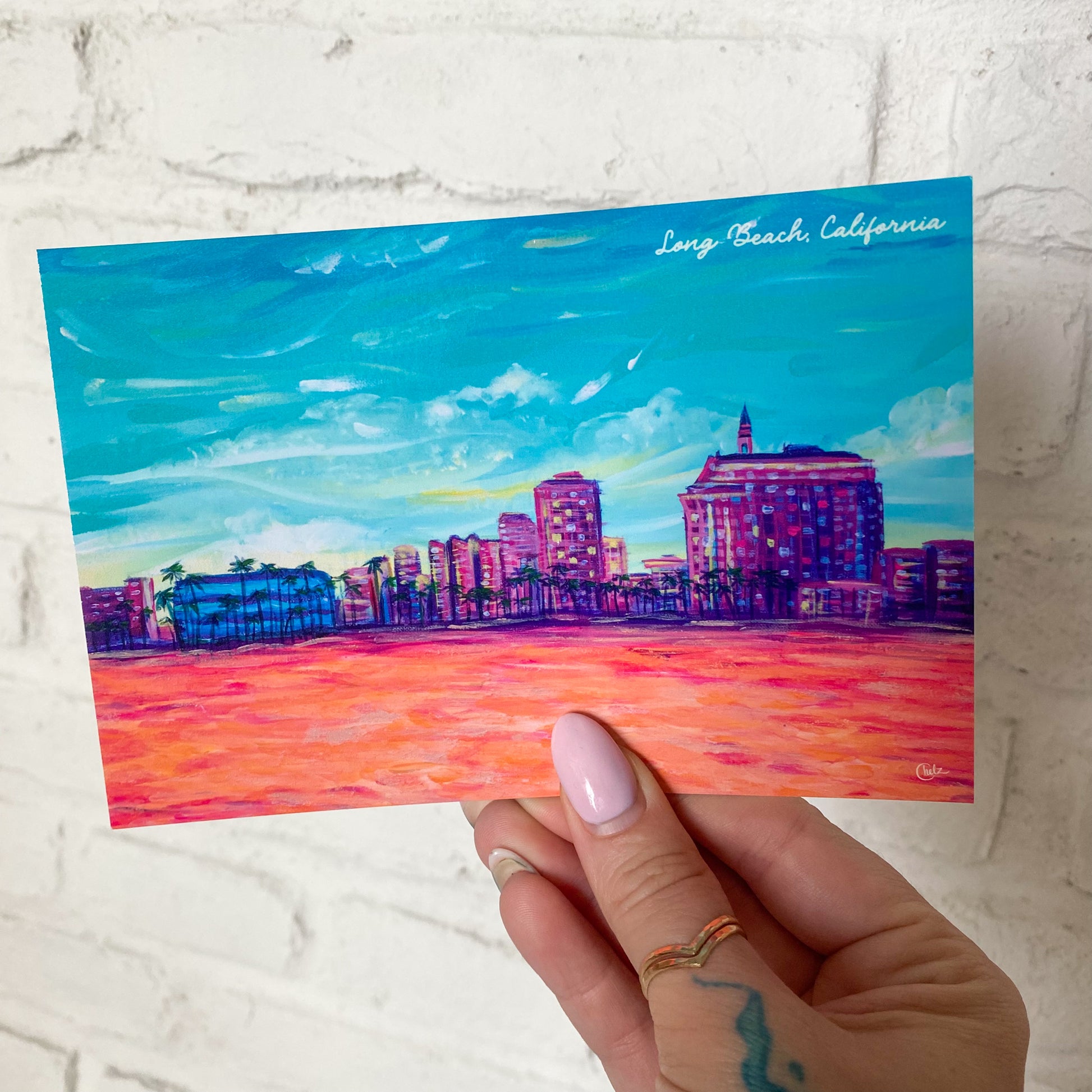 Alamitos Beach Postcard • Long Beach, California