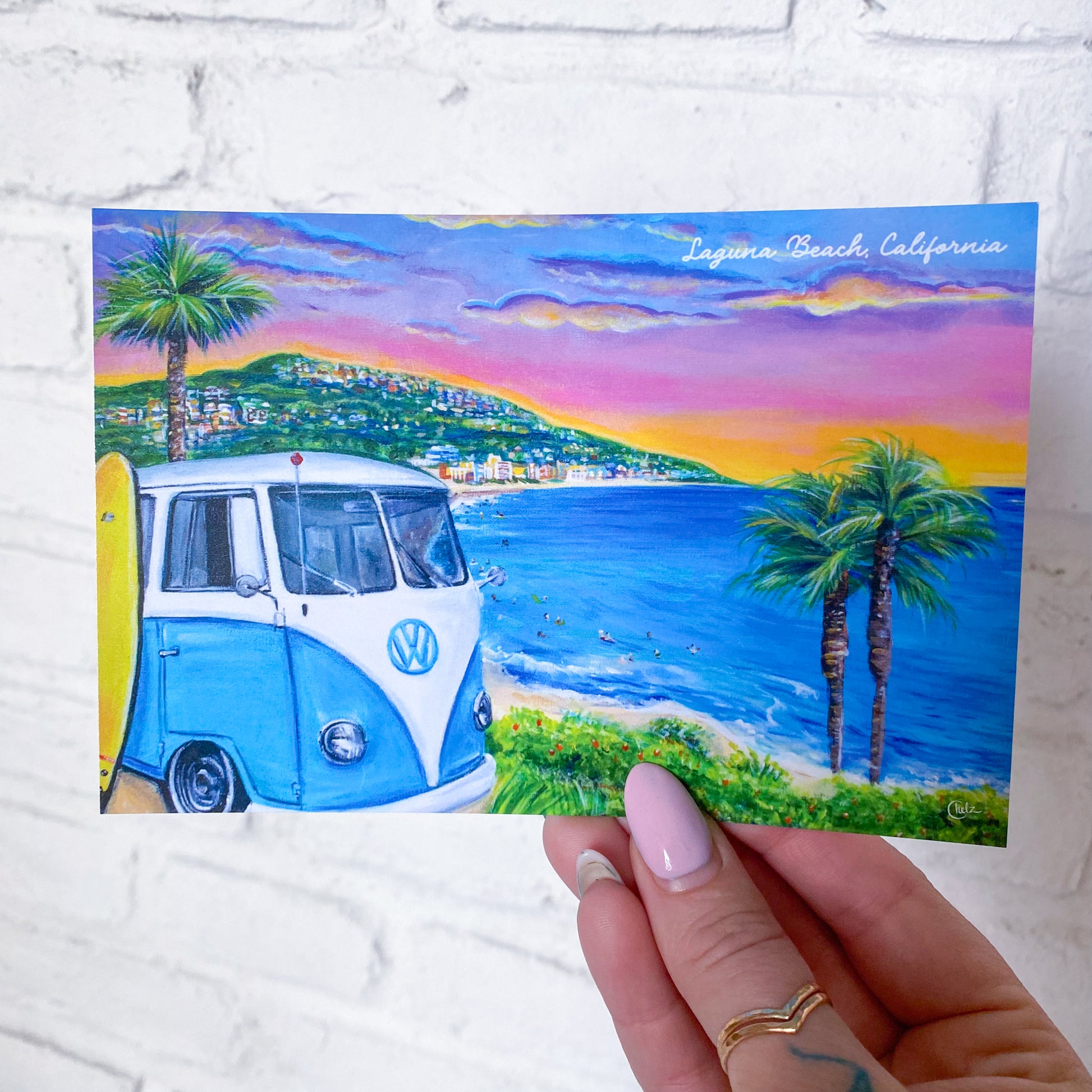 Laguna Beach Bus Postcard • Laguna Beach, California