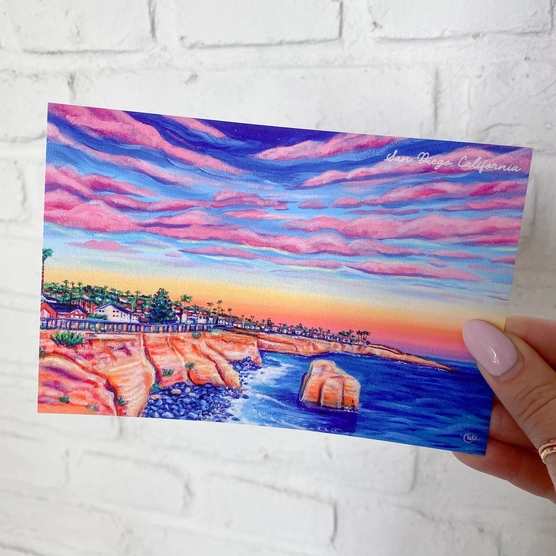 Sunset Cliffs Postcard • San Diego, California