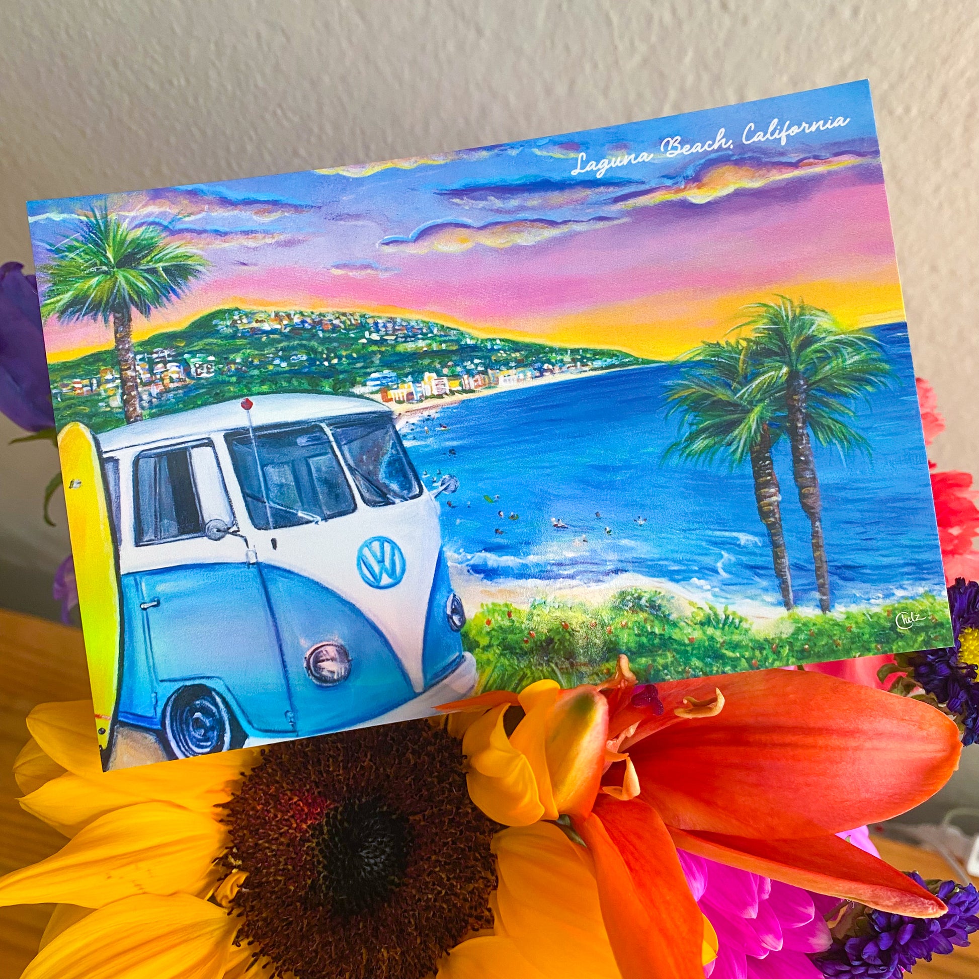 Laguna Beach Bus Postcard • Laguna Beach, California