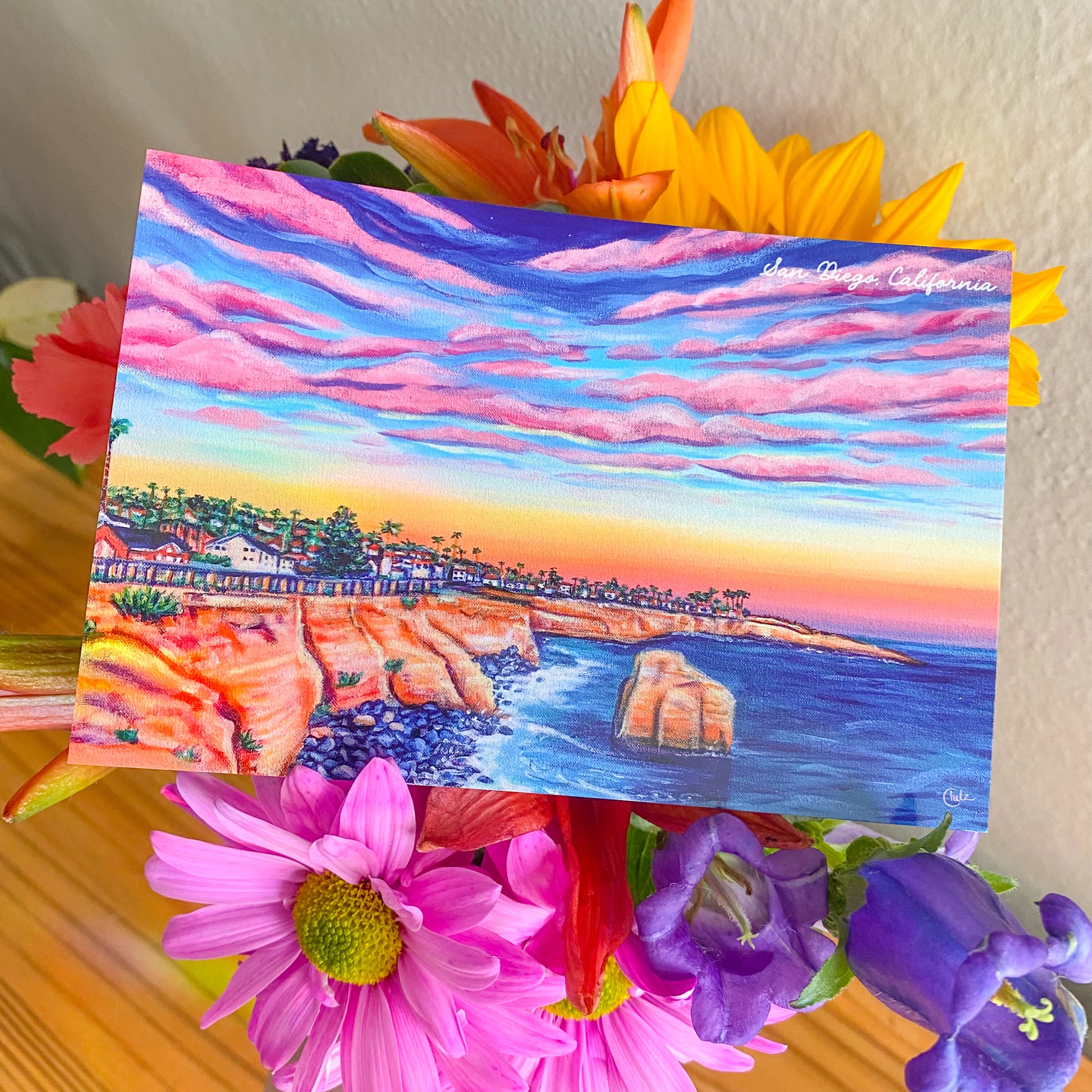 Sunset Cliffs Postcard • San Diego, California
