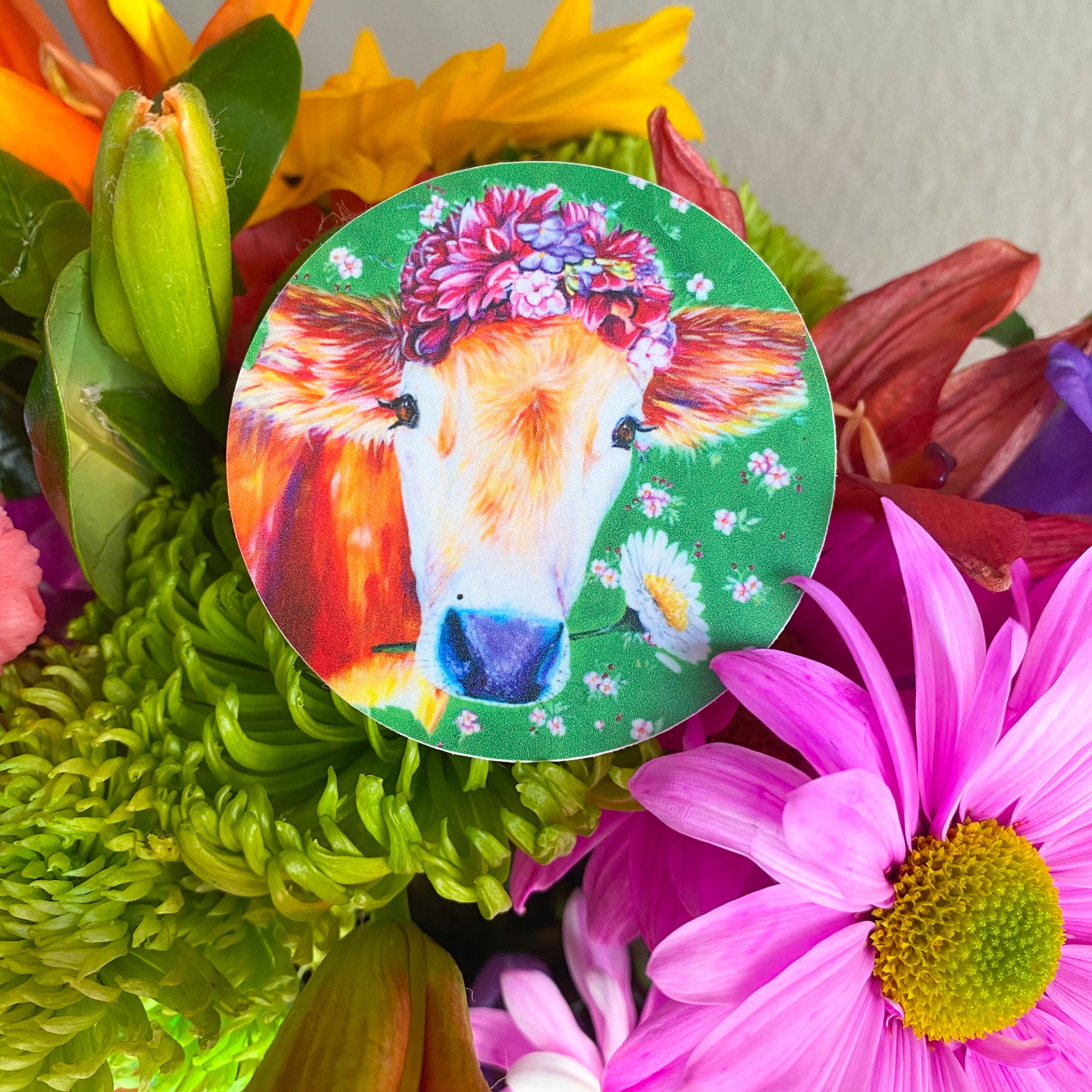 Frida Cowlo Vinyl Sticker