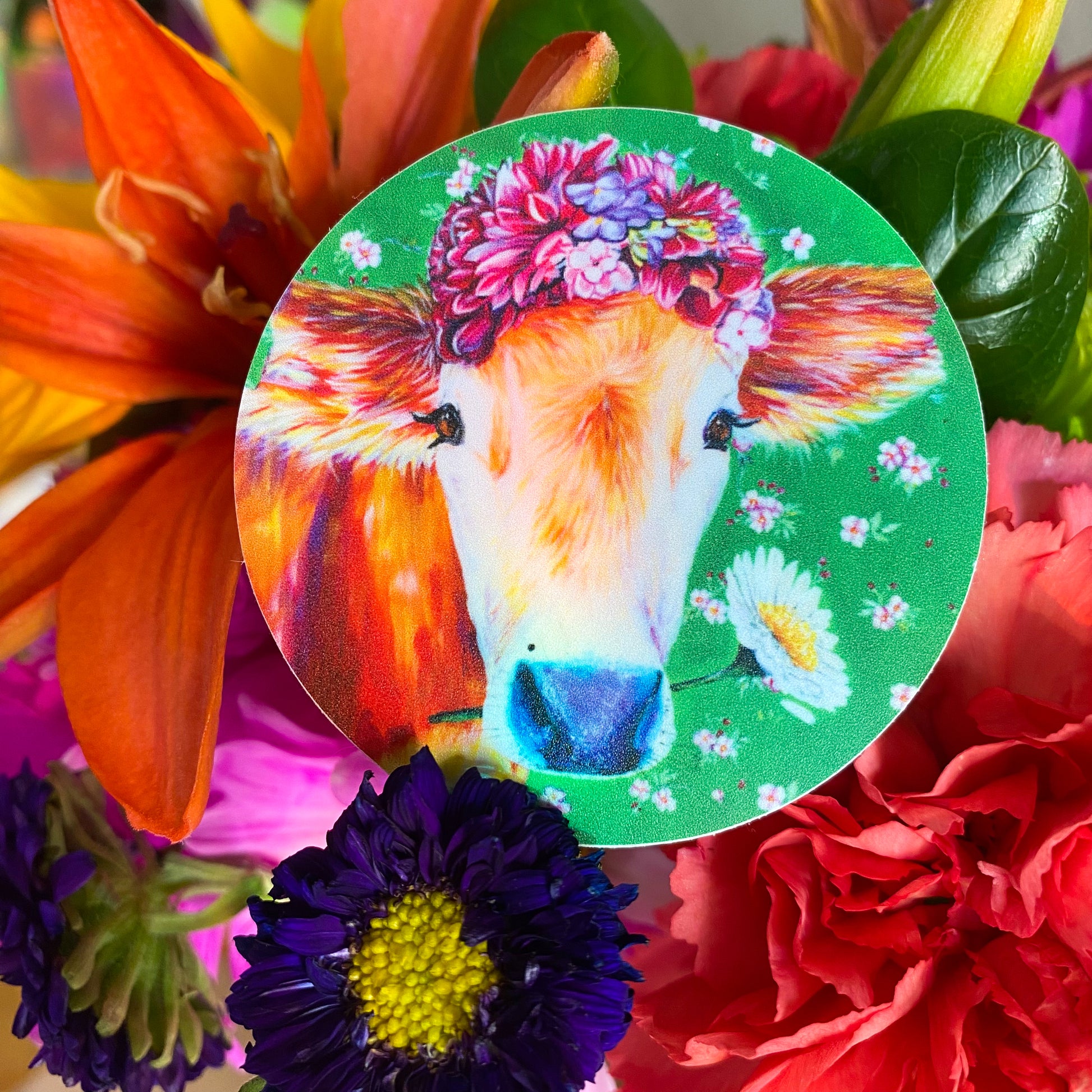Frida Cowlo Vinyl Sticker