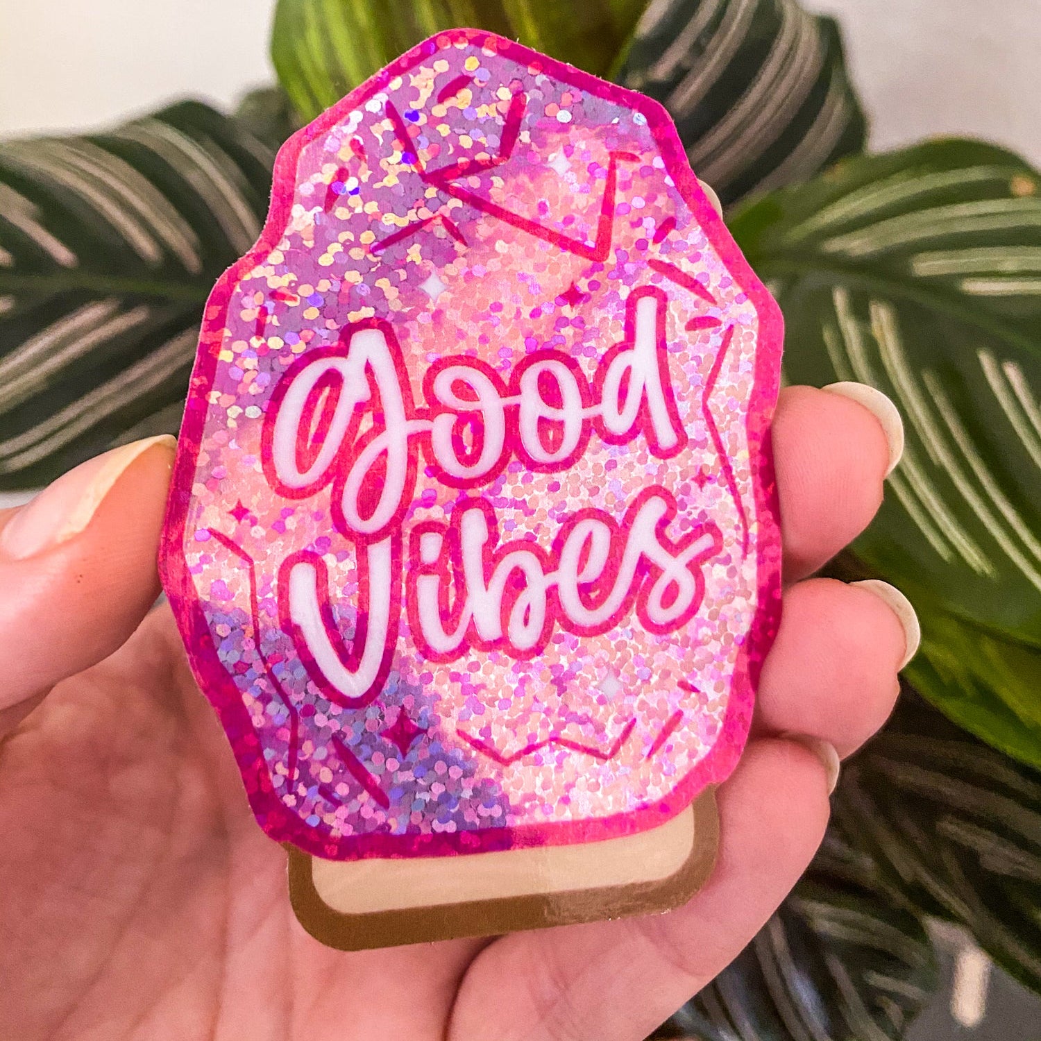 Good Vibes Salt Lamp Vinyl Sticker