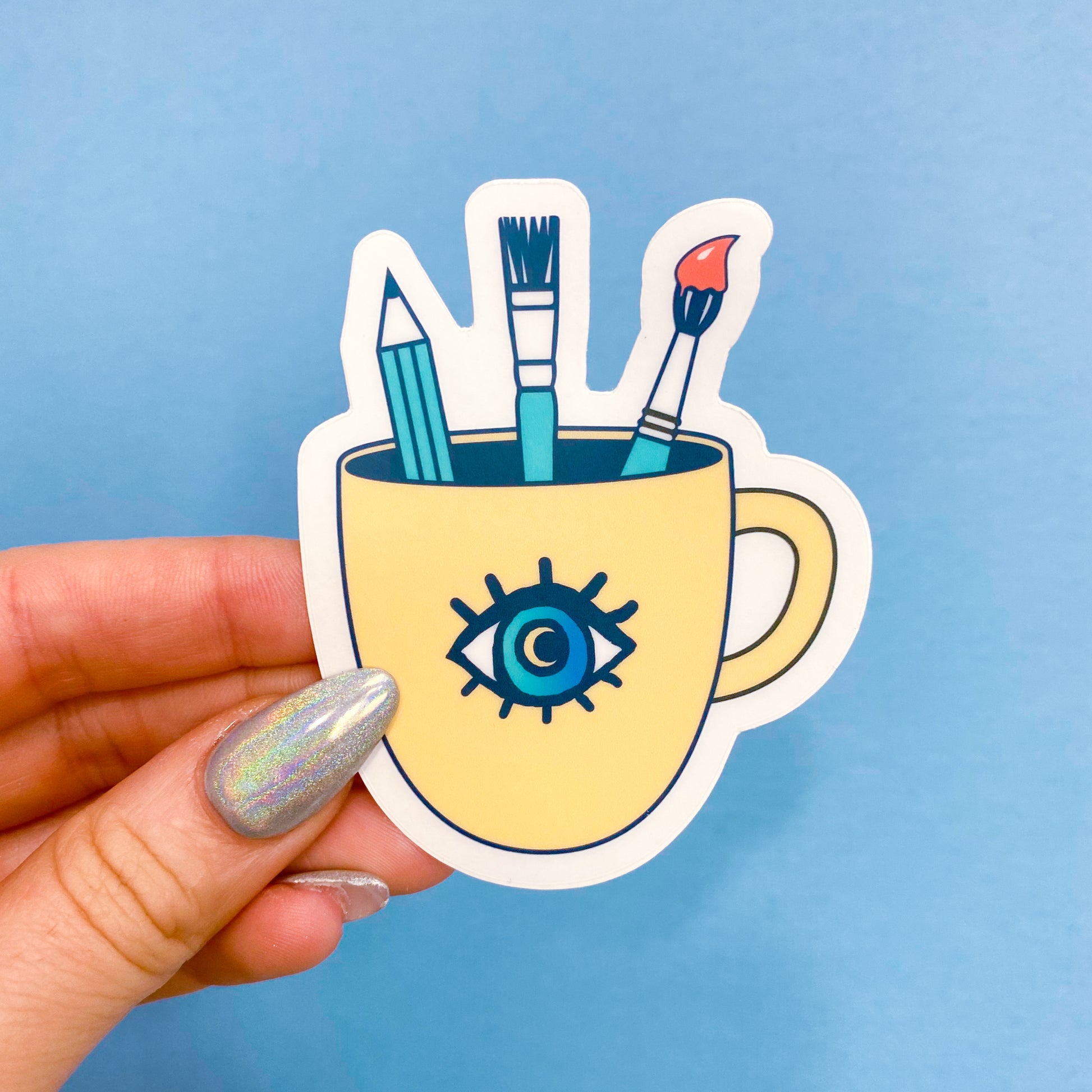 Coffee & Creativity Vinyl Sticker