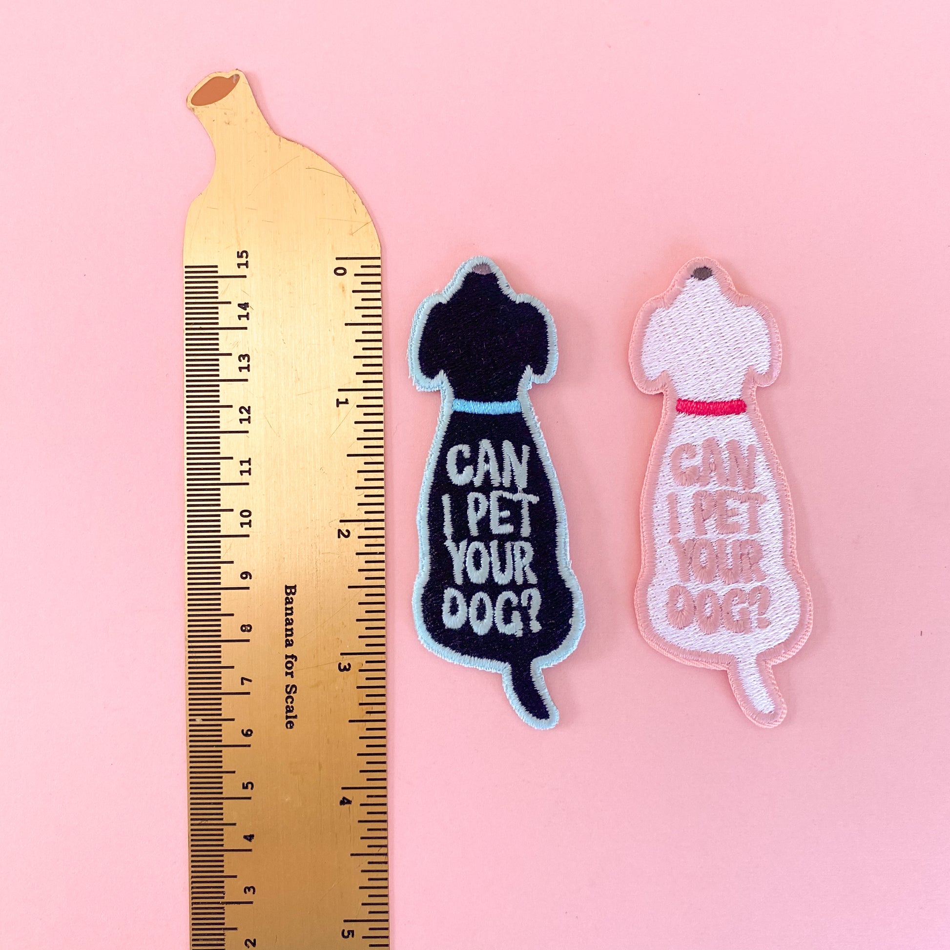 Can I Pet Your Dog Embroidered Iron-On Patch