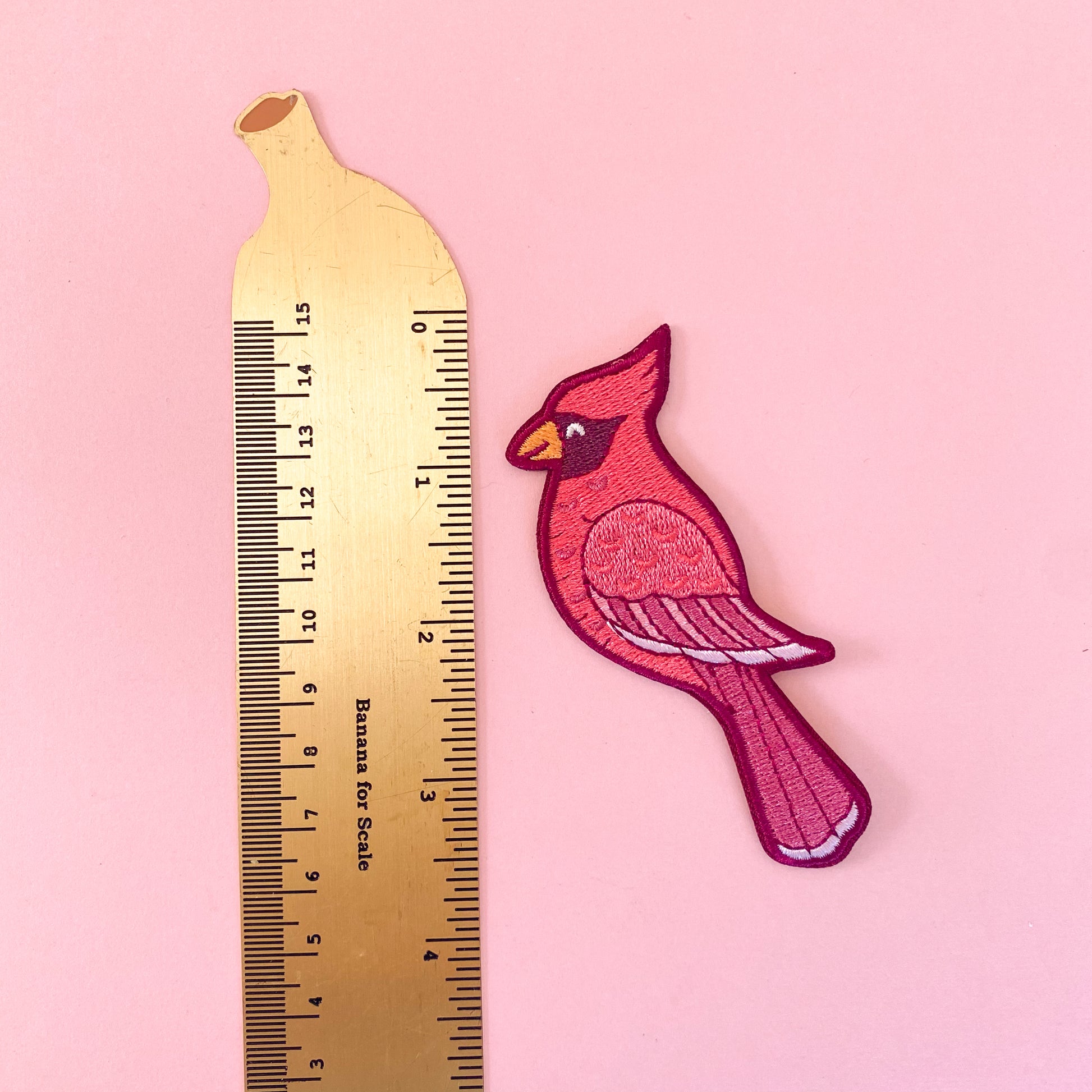 Cardinal Embroidered Iron-On Patch