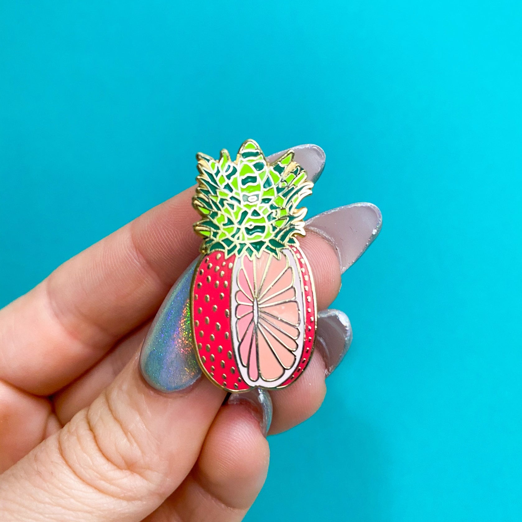 Pineberry Melonfruit Enamel Pin
