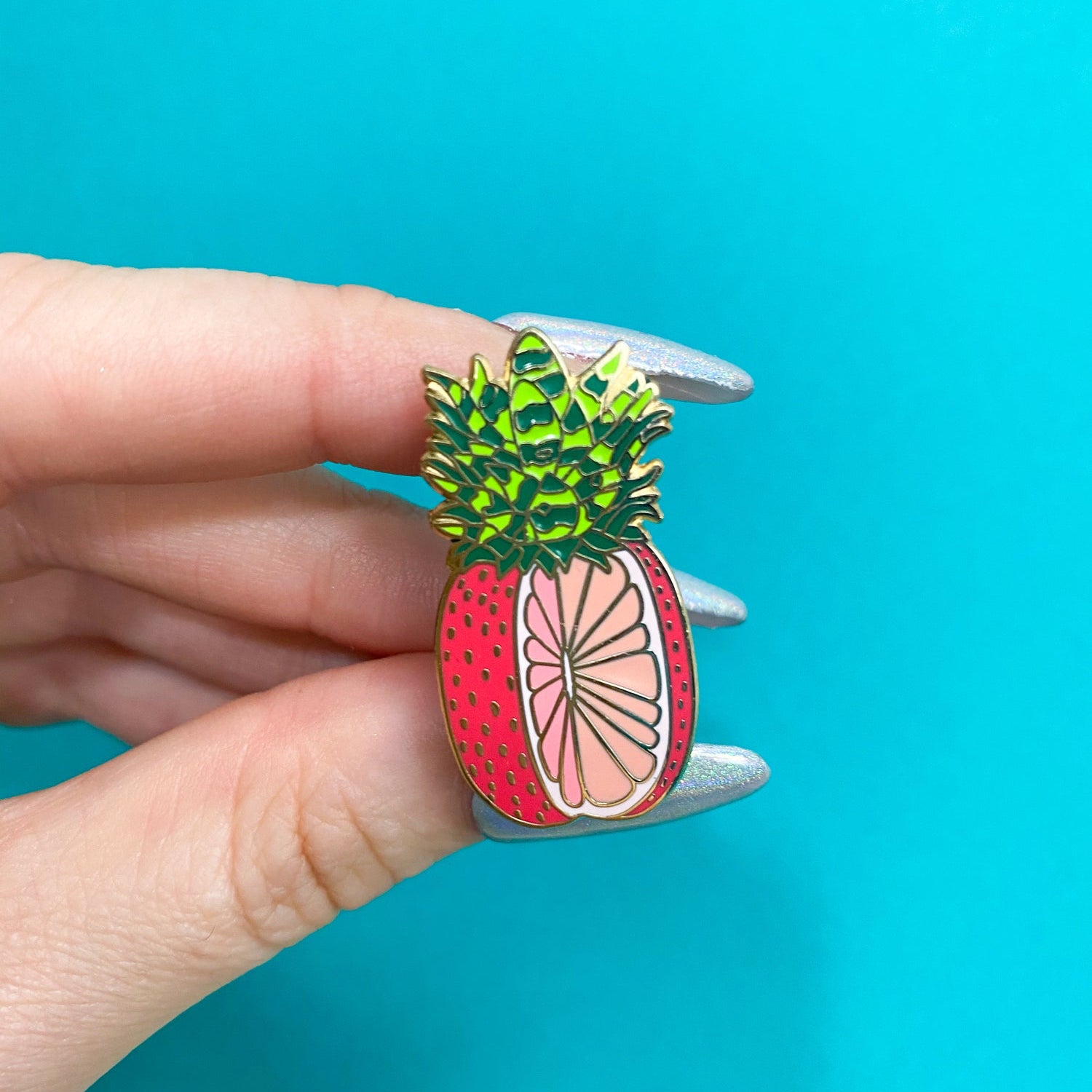 Pineberry Melonfruit Enamel Pin