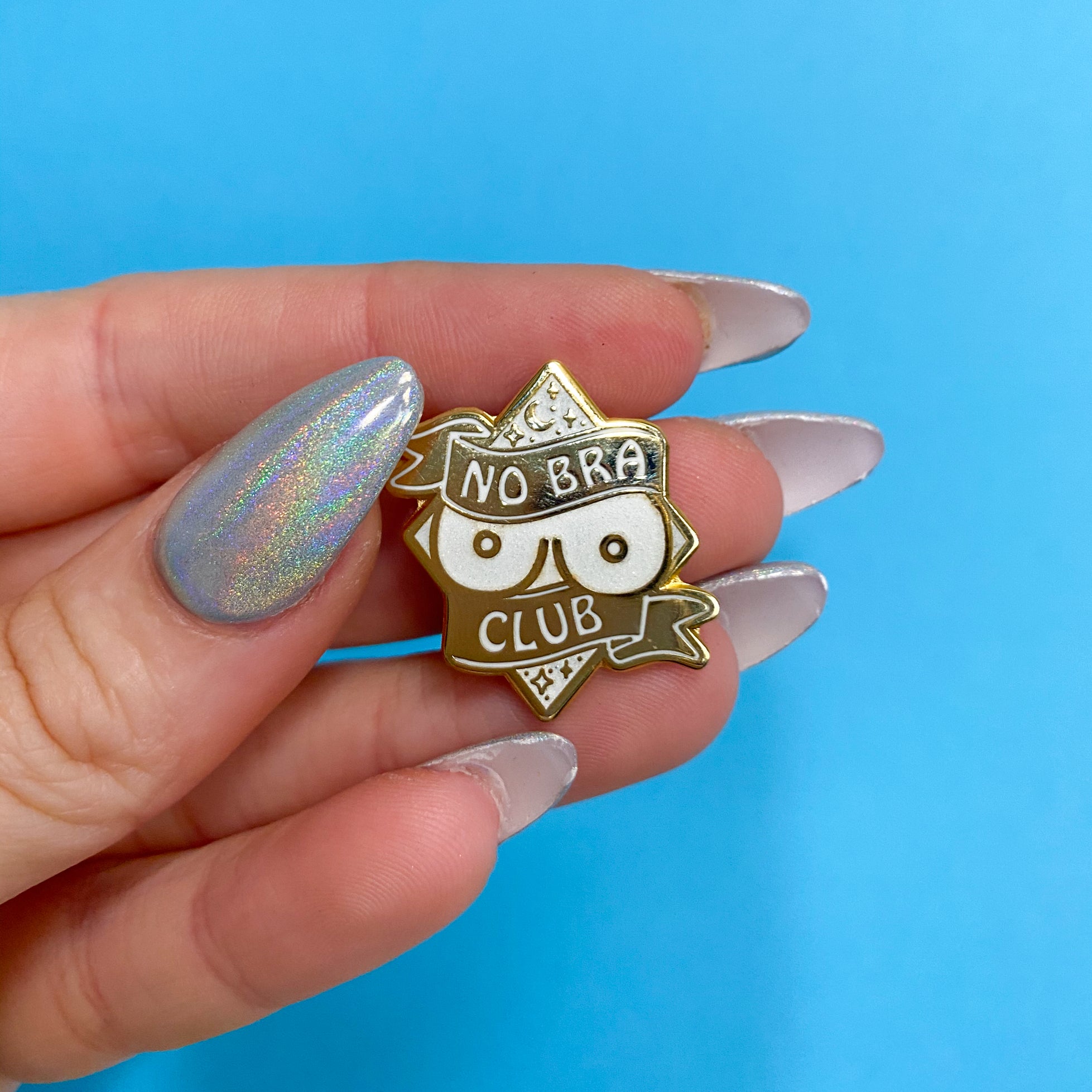 No Bra Club Enamel Pin