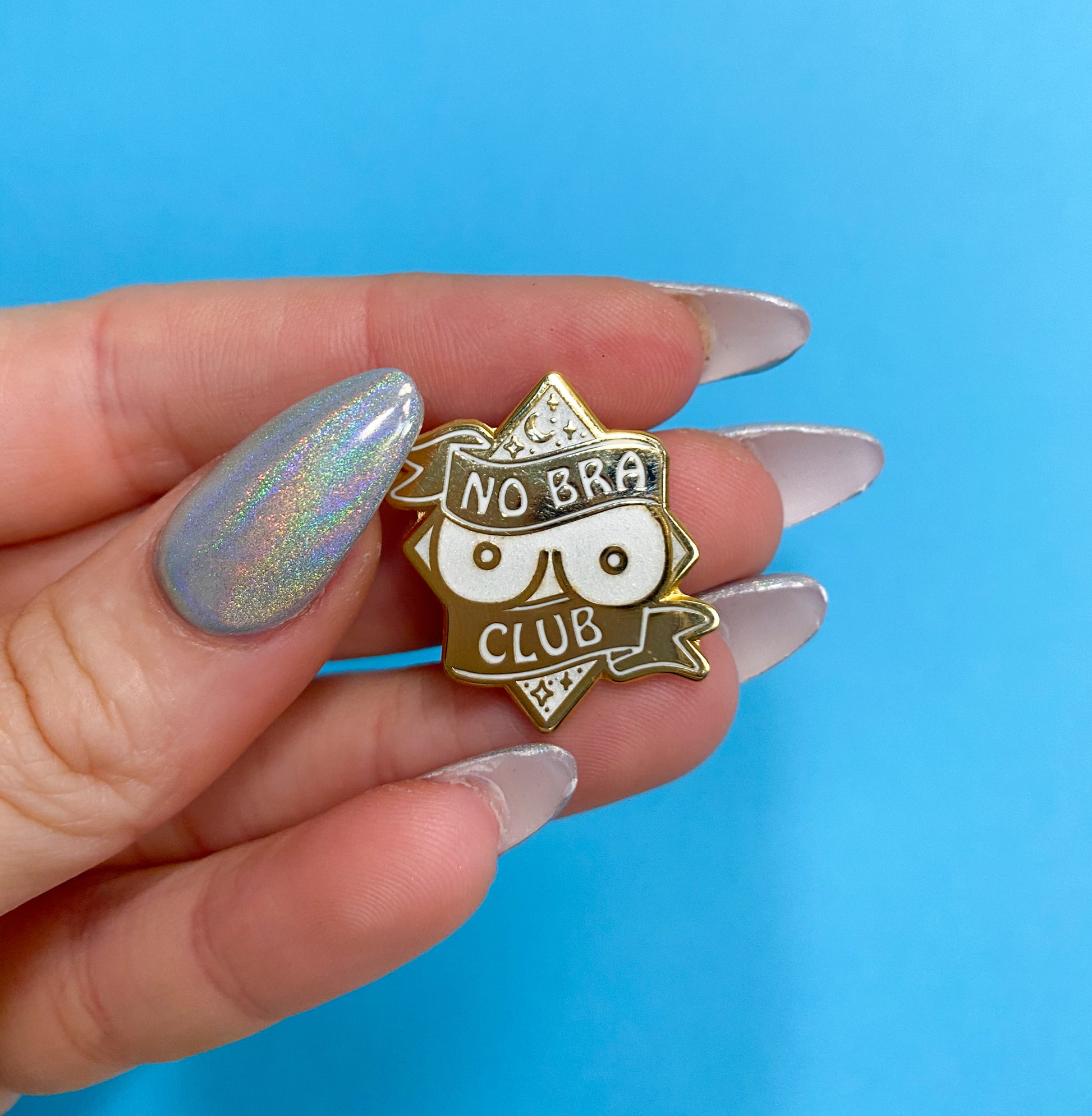 No Bra Club Enamel Pin