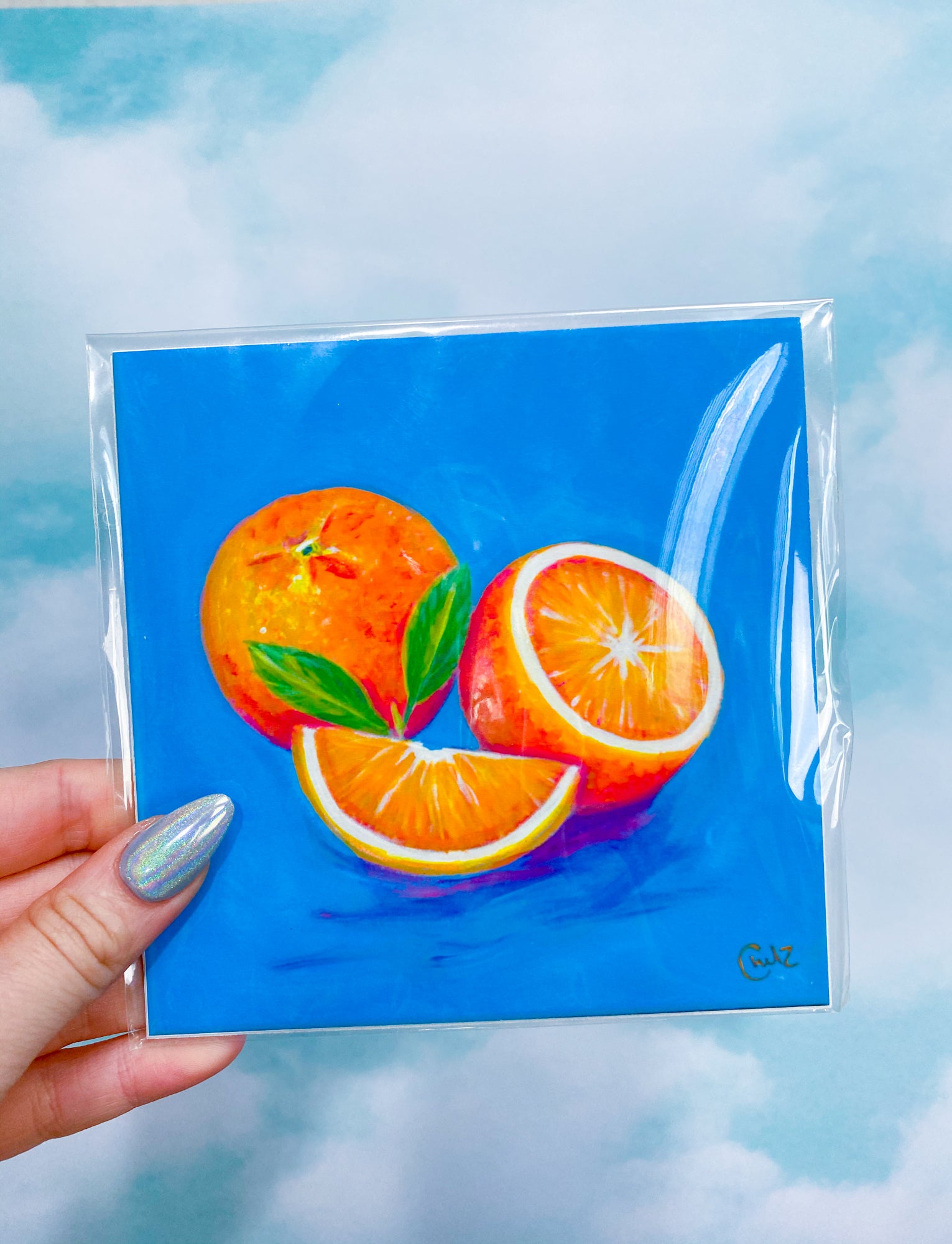 Colorful Orange Art Print