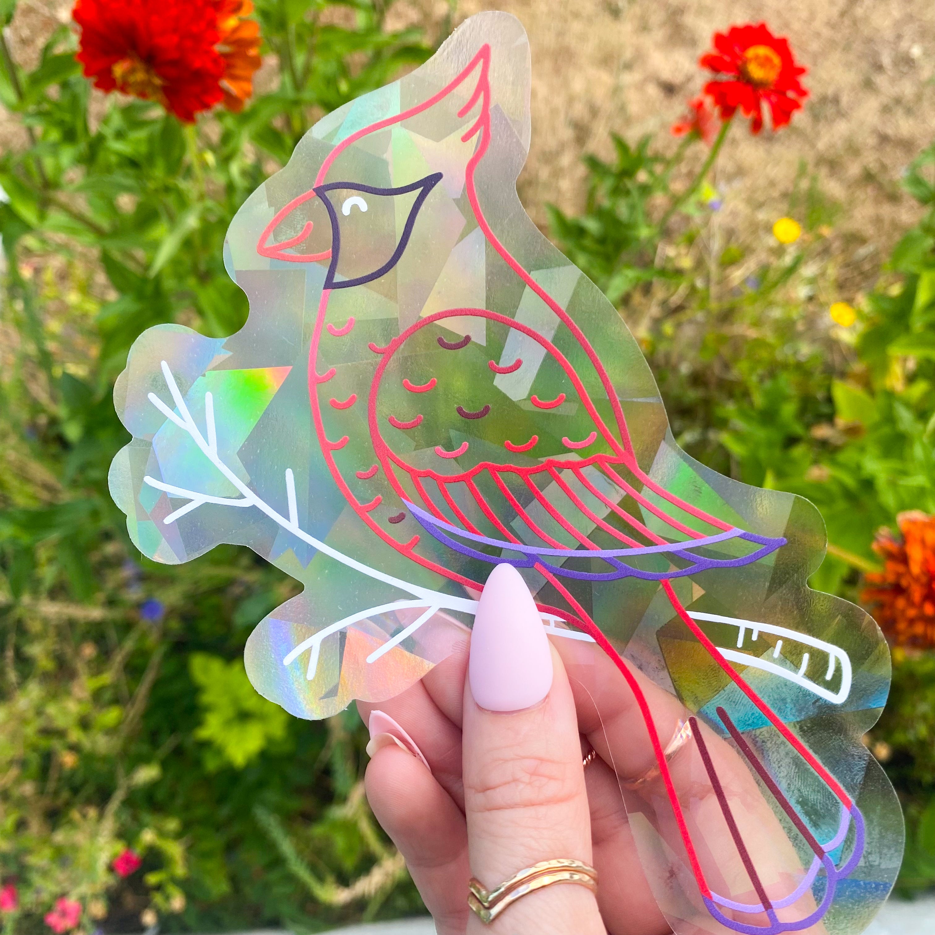 Cardinal Suncatcher Decal