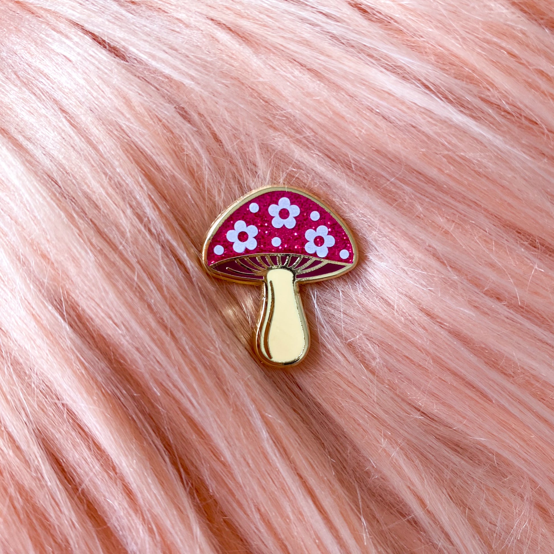 Retro Mushroom Enamel Pin