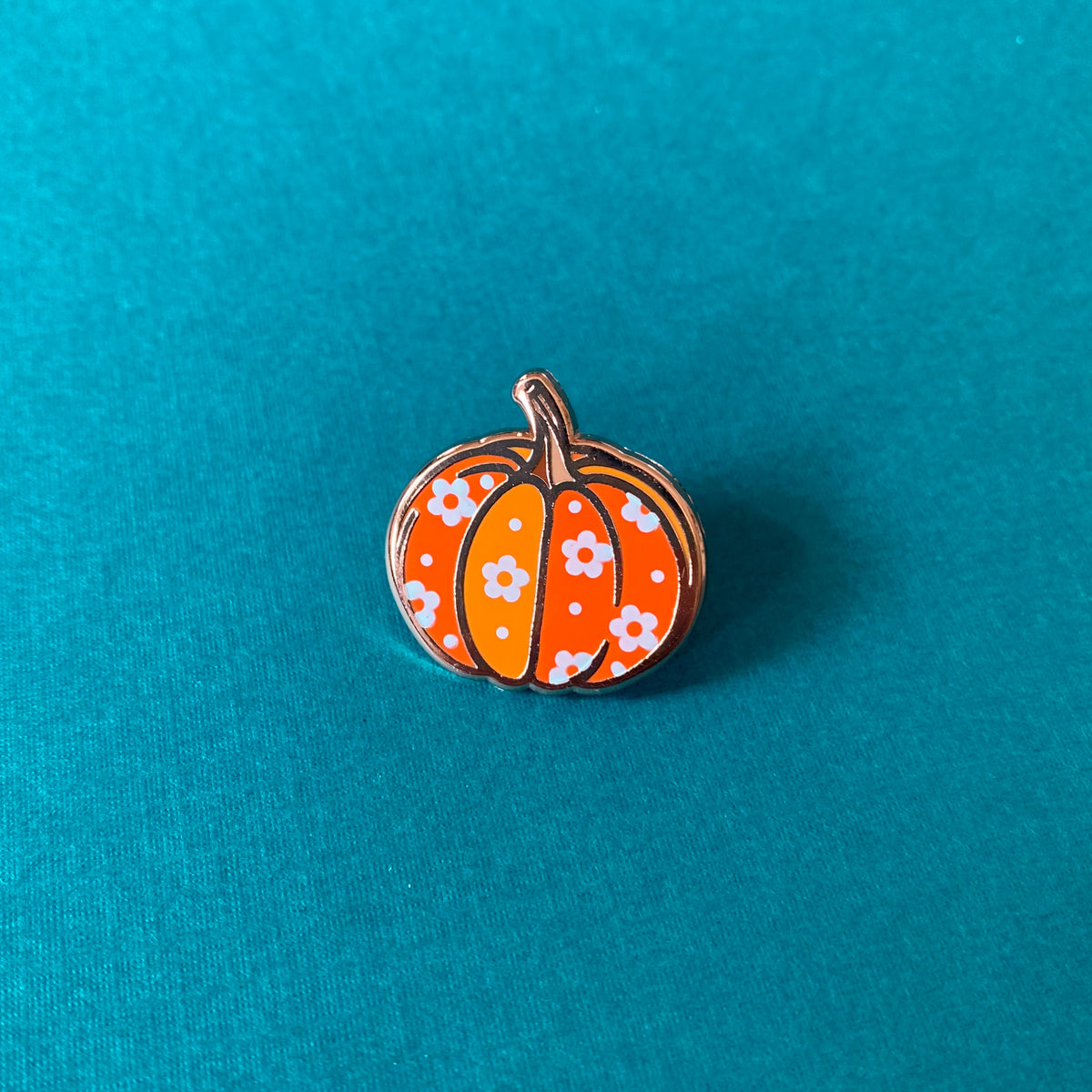 Retro Pumpkin Enamel Pin