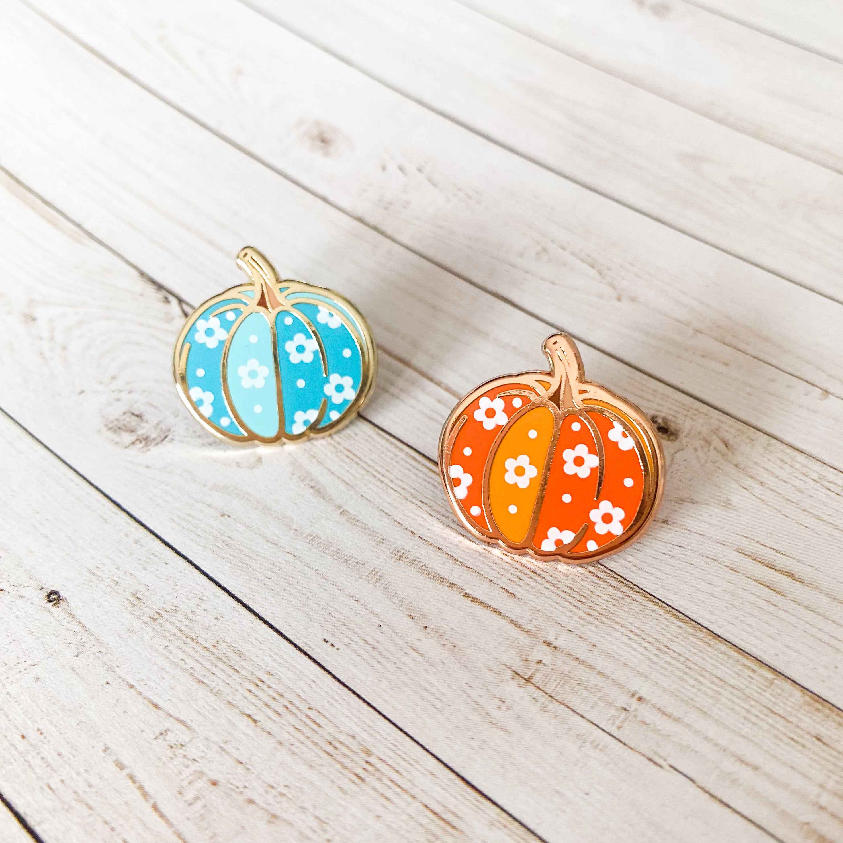Retro Pumpkin Enamel Pin