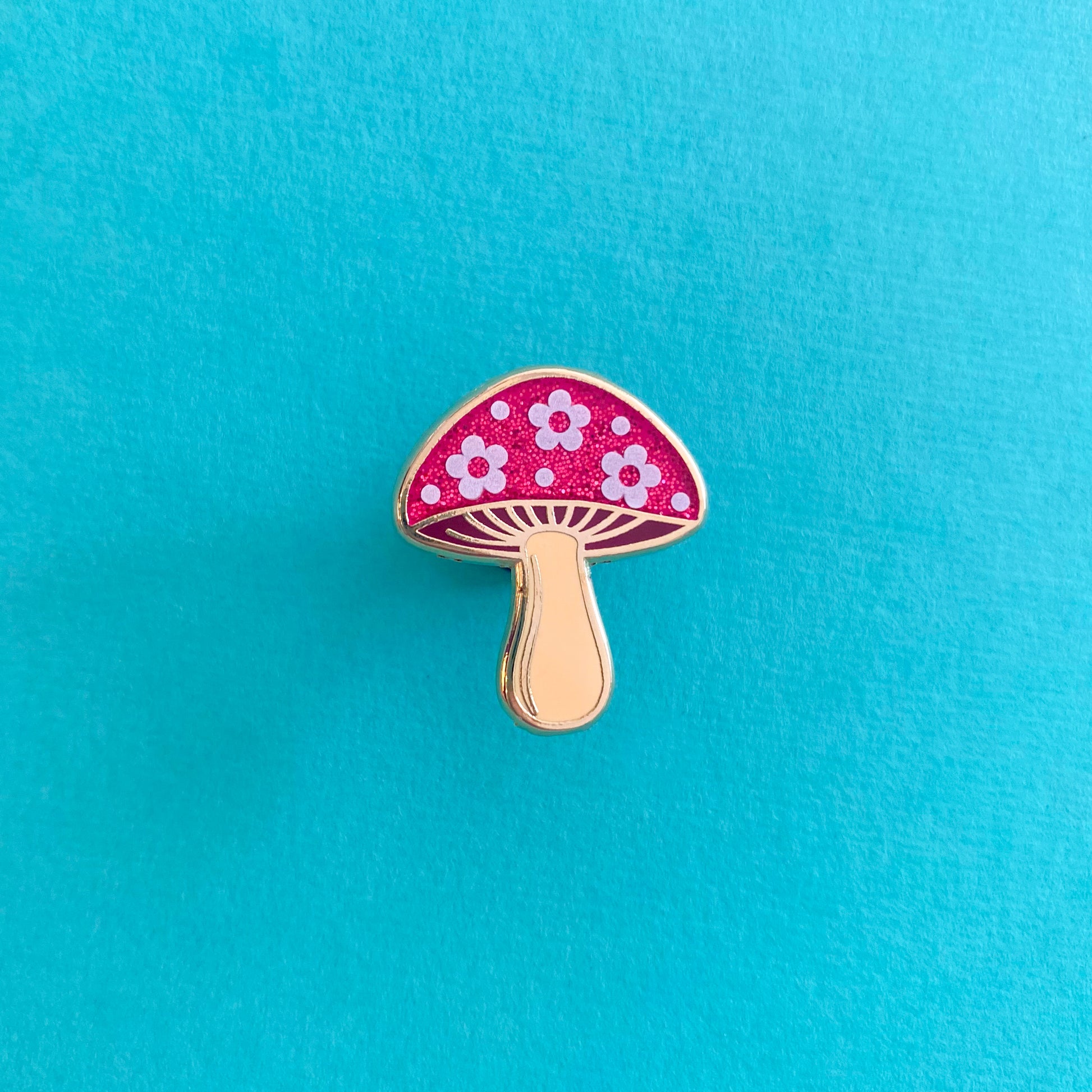 Retro Mushroom Enamel Pin