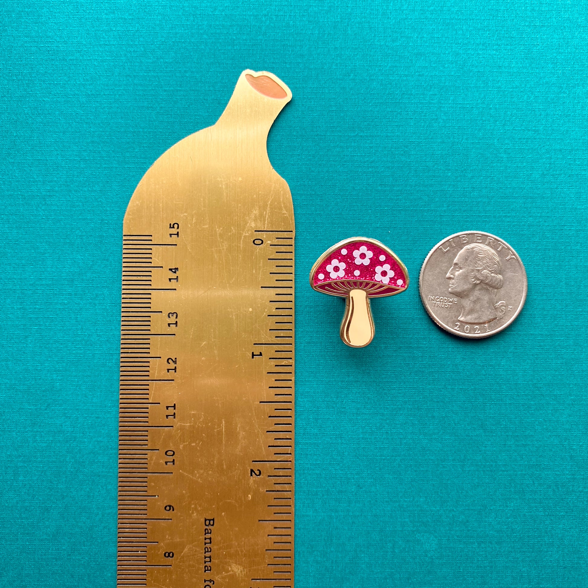 Retro Mushroom Enamel Pin
