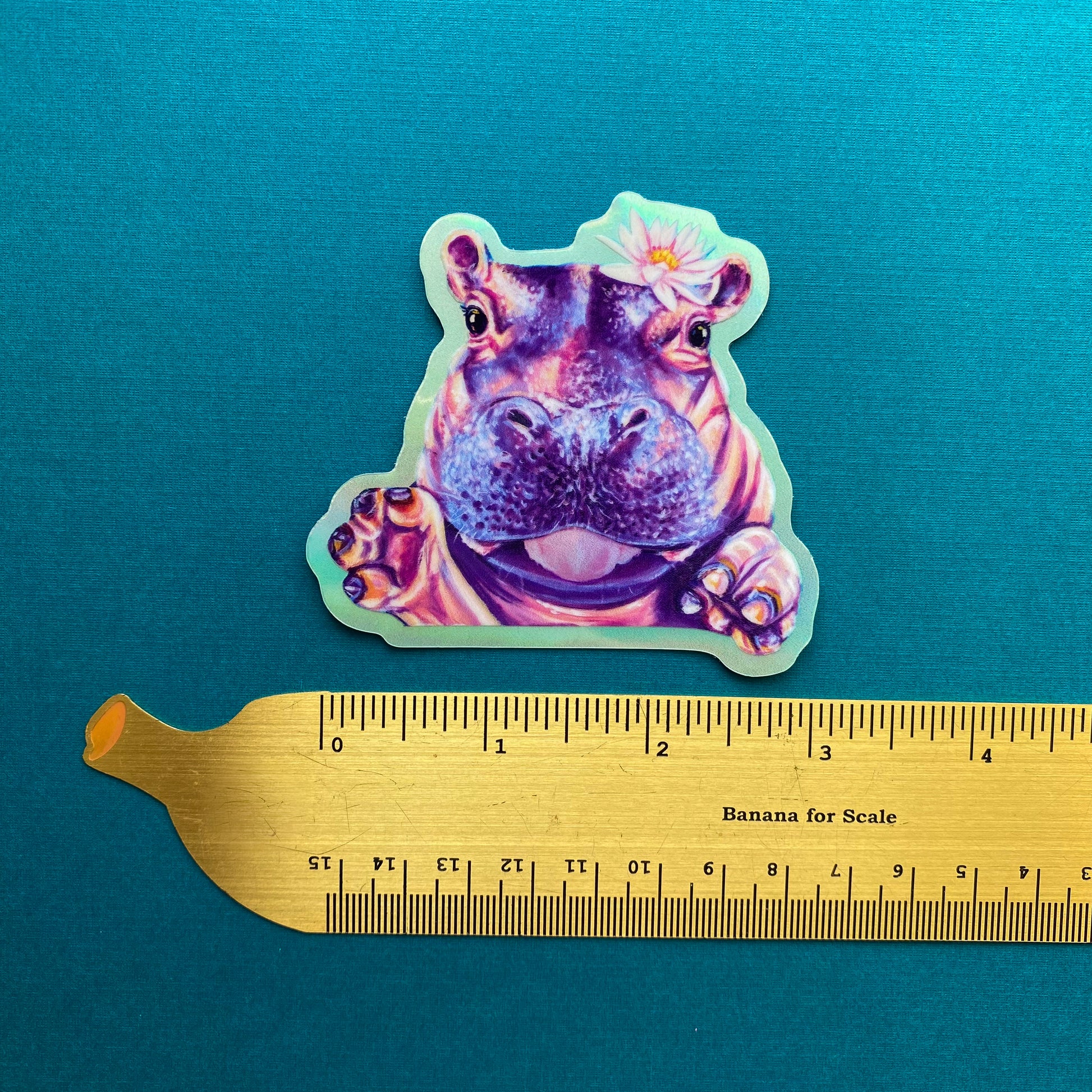 Fiona the Hippo Vinyl Sticker
