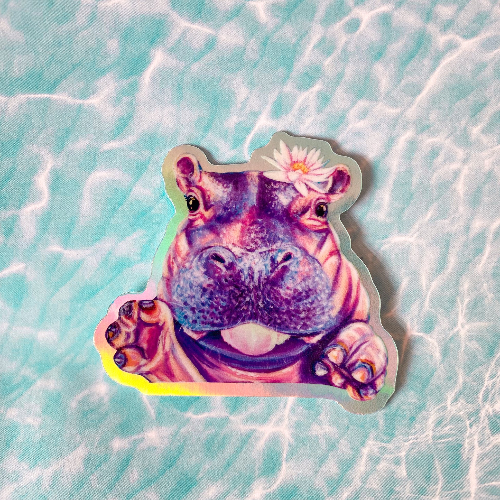 Fiona the Hippo Vinyl Sticker