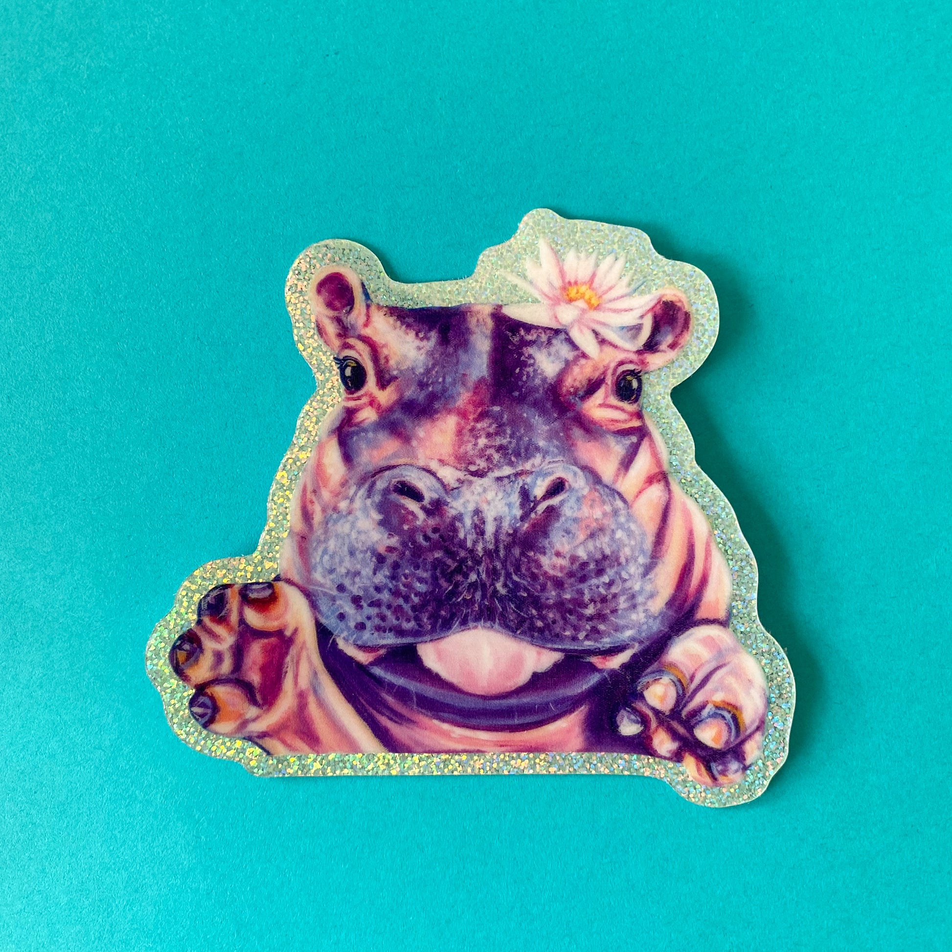 Fiona the Hippo Vinyl Sticker
