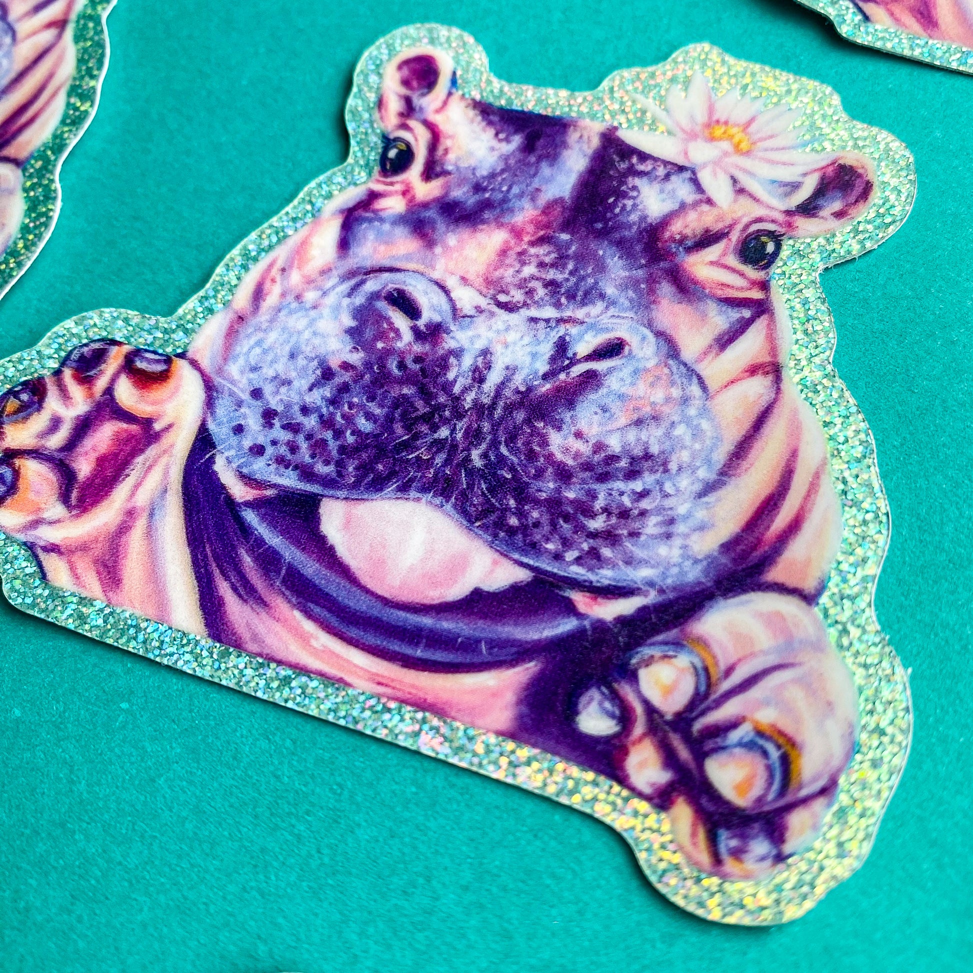 Fiona the Hippo Vinyl Sticker