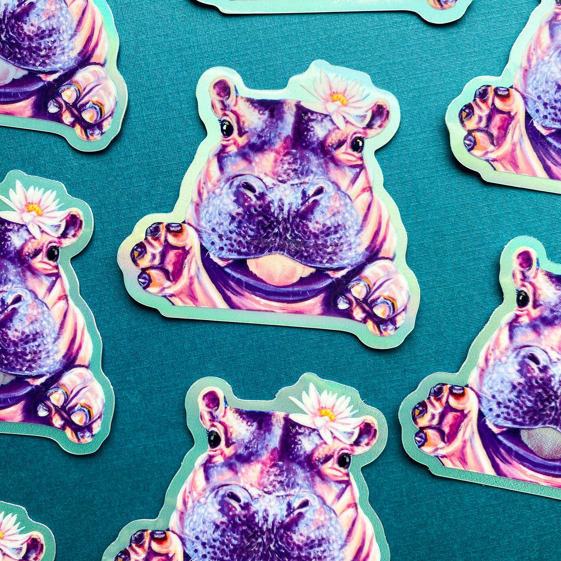 Fiona the Hippo Vinyl Sticker