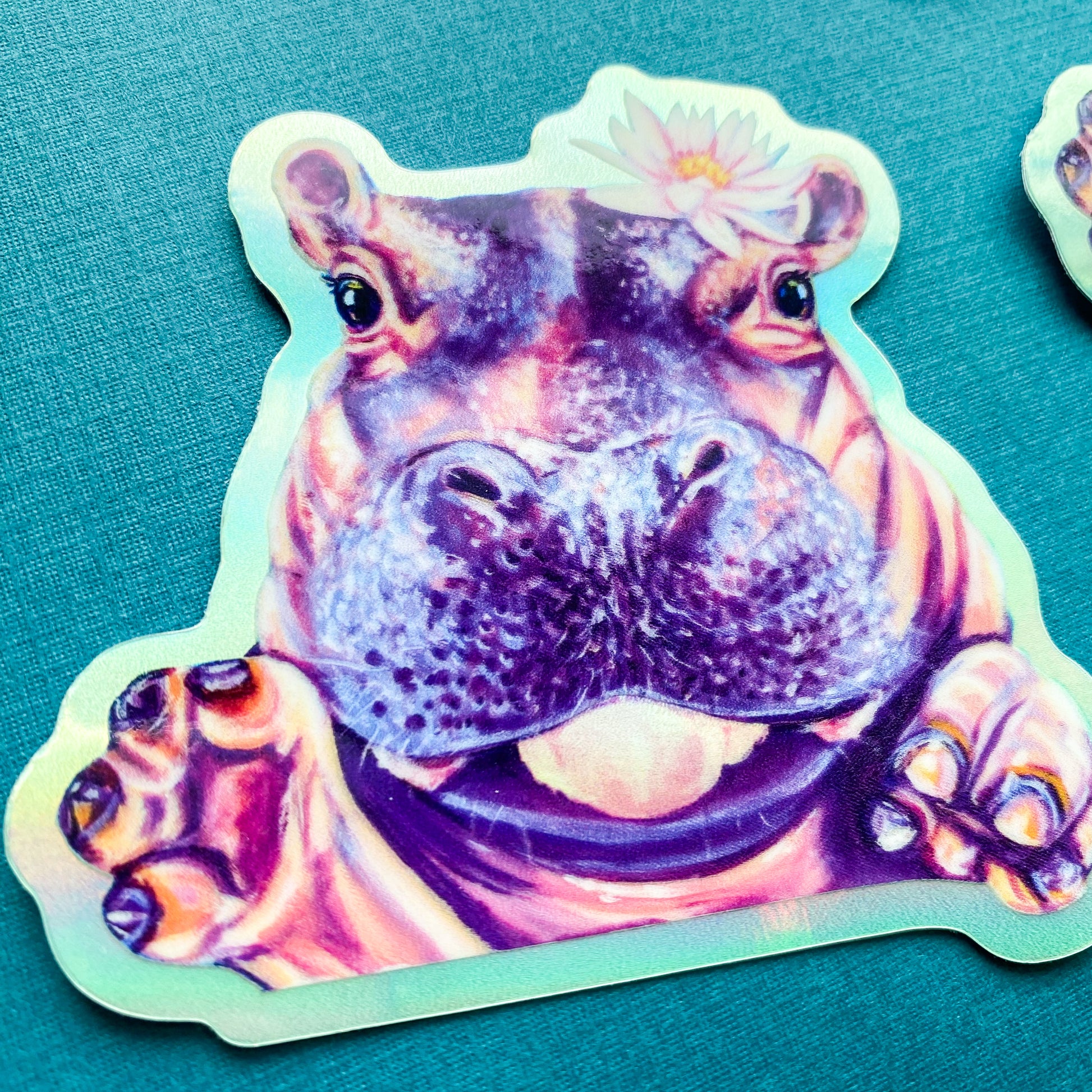 Fiona the Hippo Vinyl Sticker