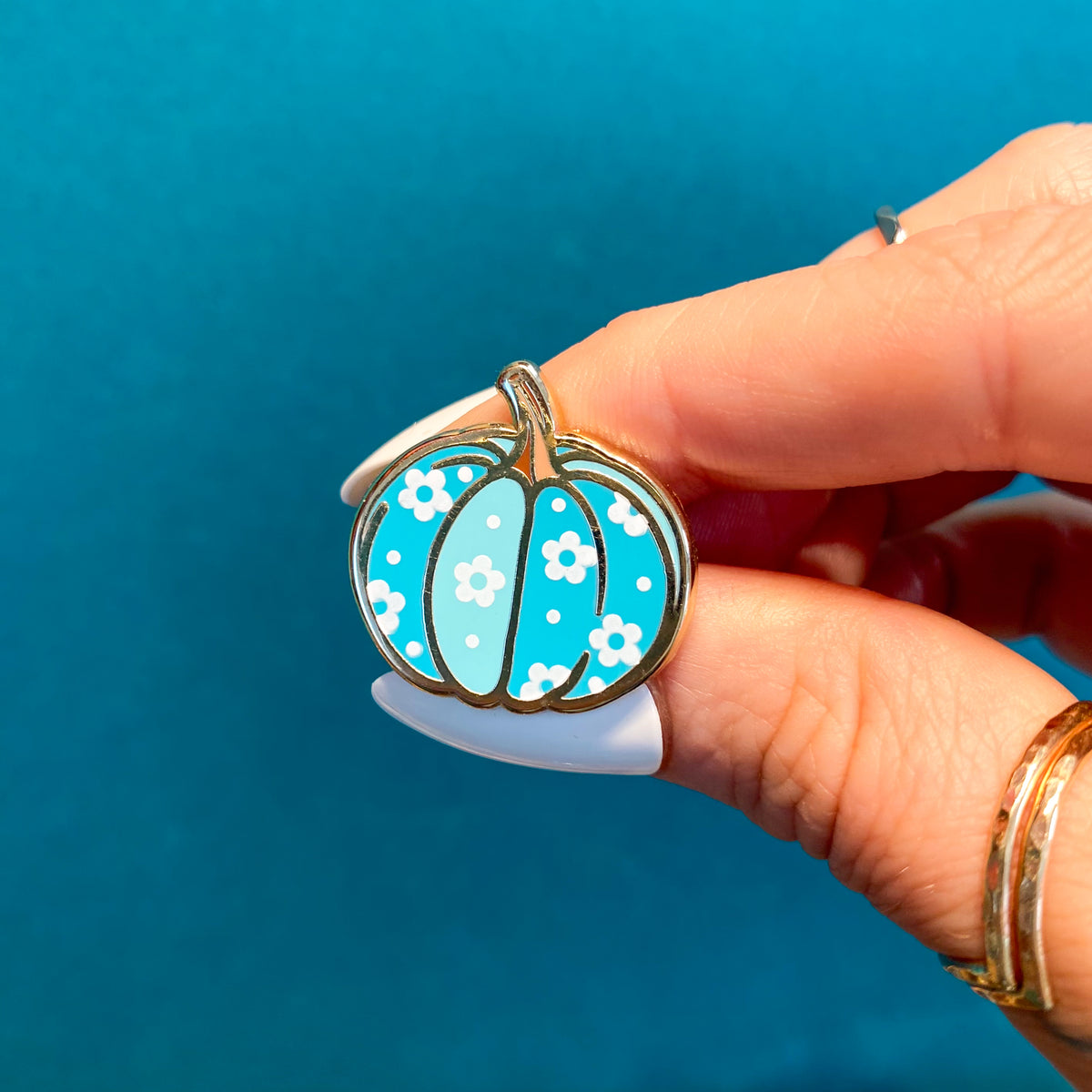 Retro Pumpkin Enamel Pin