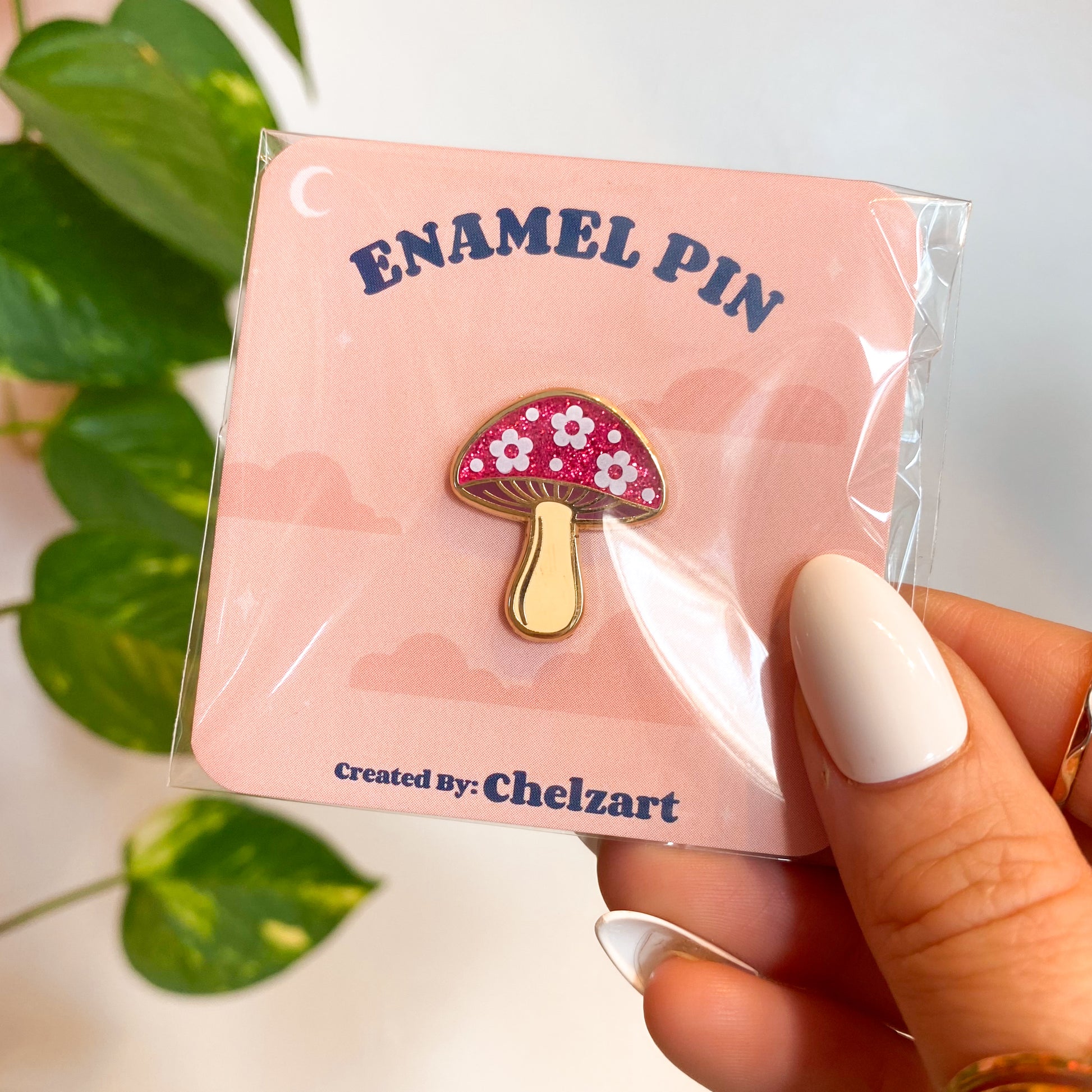 Retro Mushroom Enamel Pin