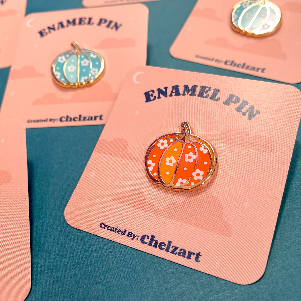 Retro Pumpkin Enamel Pin