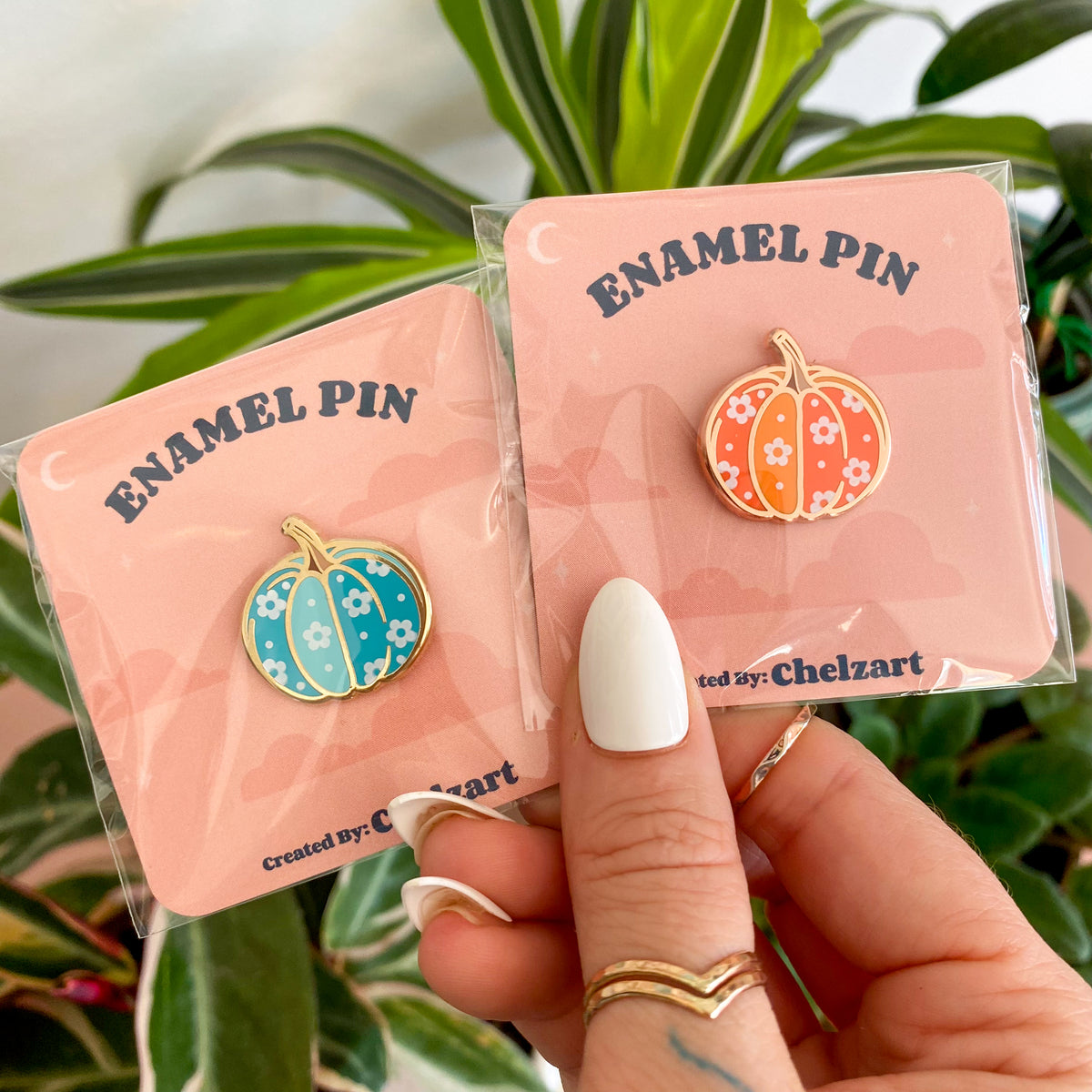 Retro Pumpkin Enamel Pin