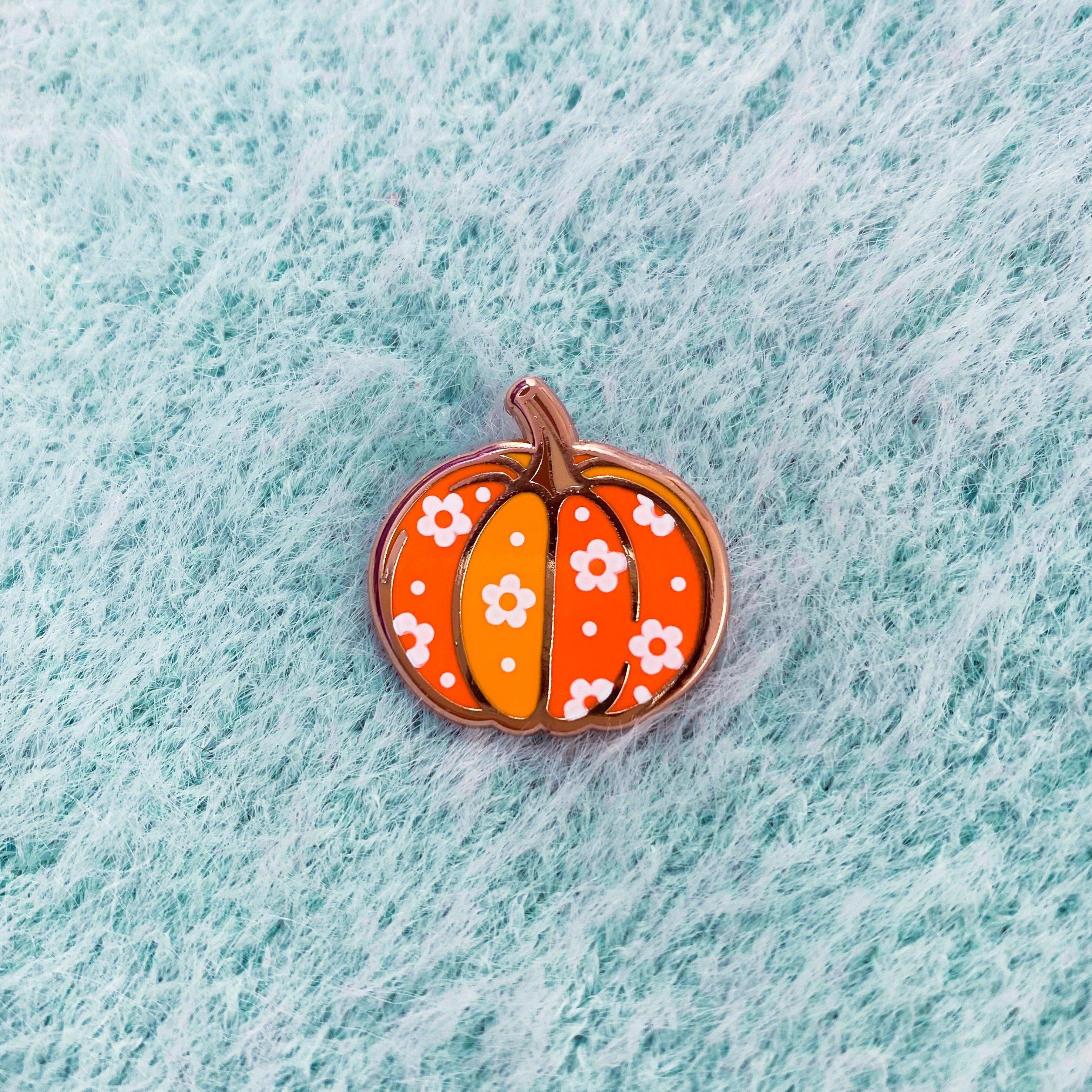 Retro Pumpkin Enamel Pin