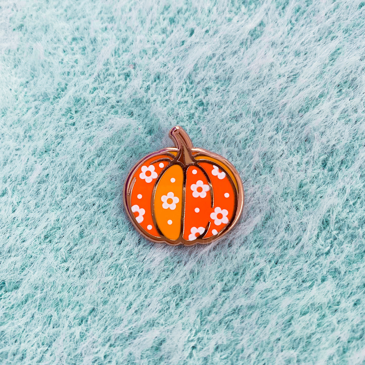 Retro Pumpkin Enamel Pin