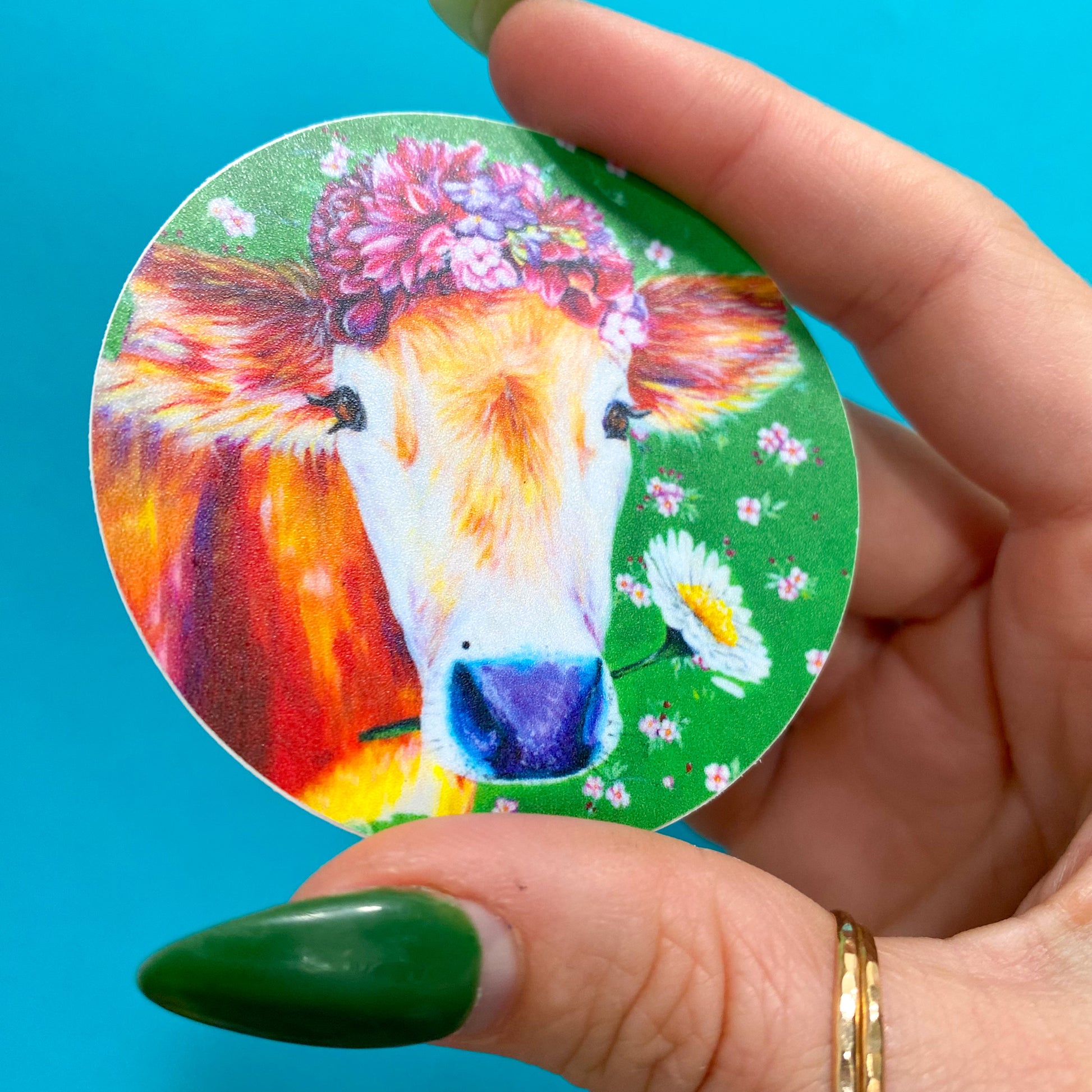 Frida Cowlo Vinyl Sticker
