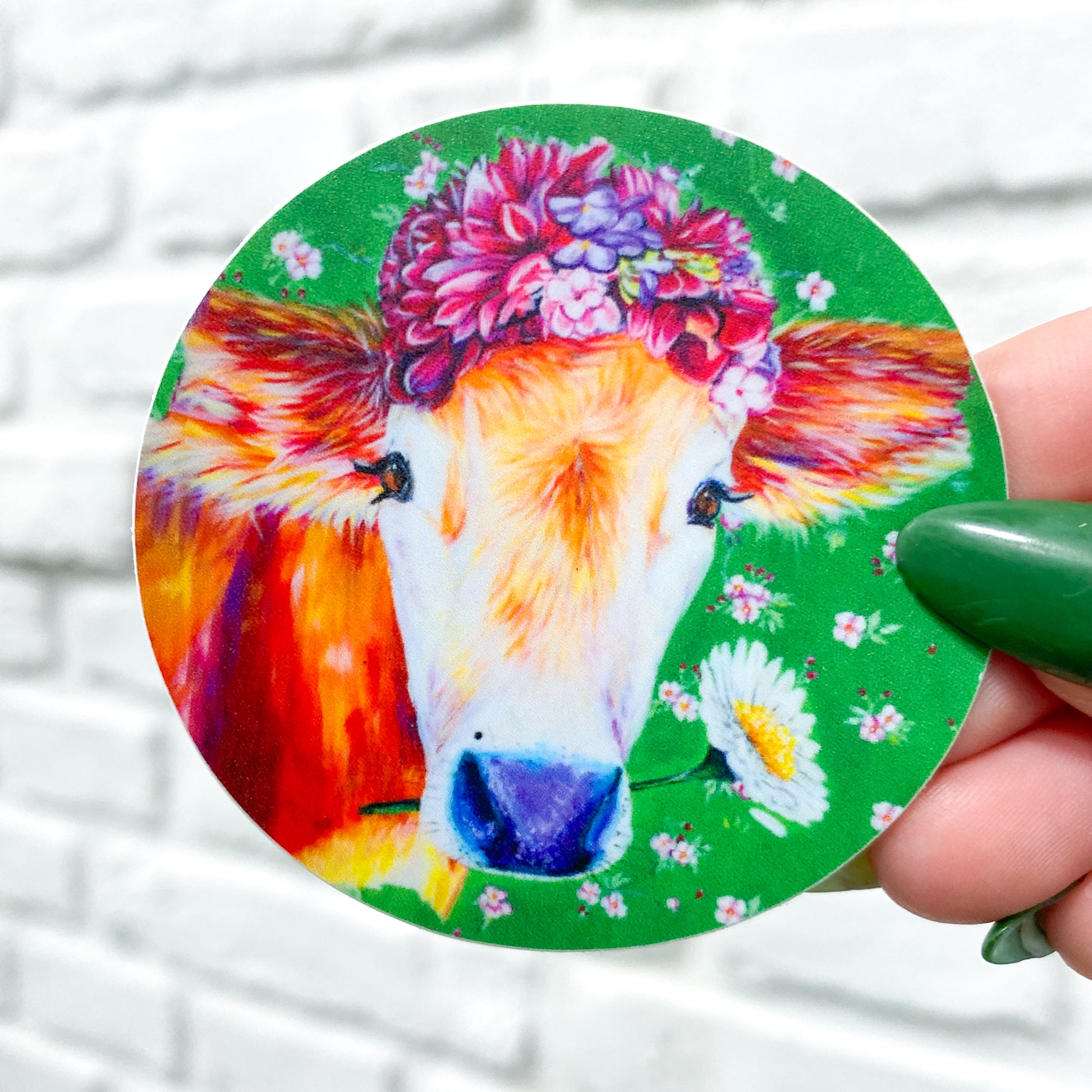 Frida Cowlo Vinyl Sticker
