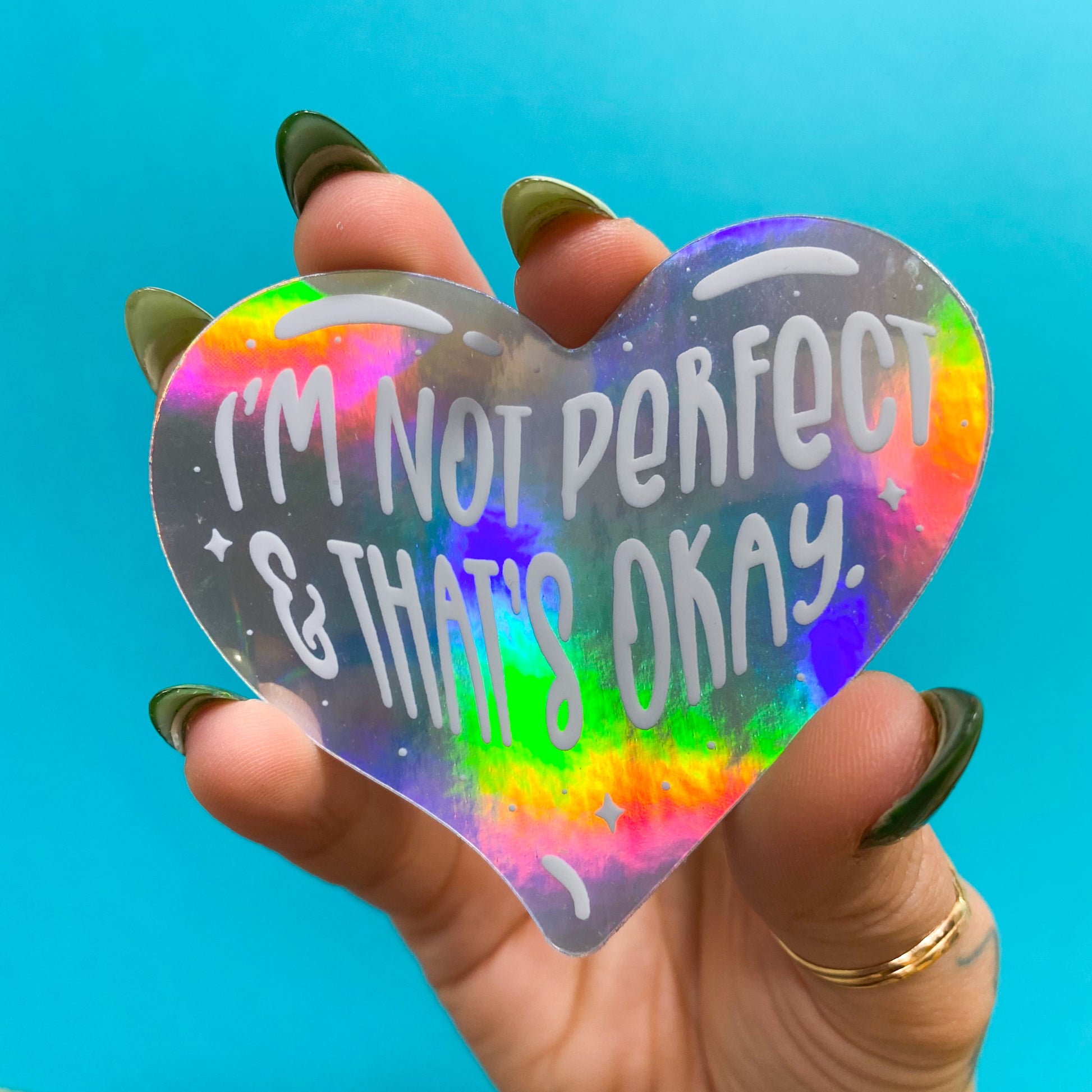 Perfectly Imperfect Vinyl Sticker