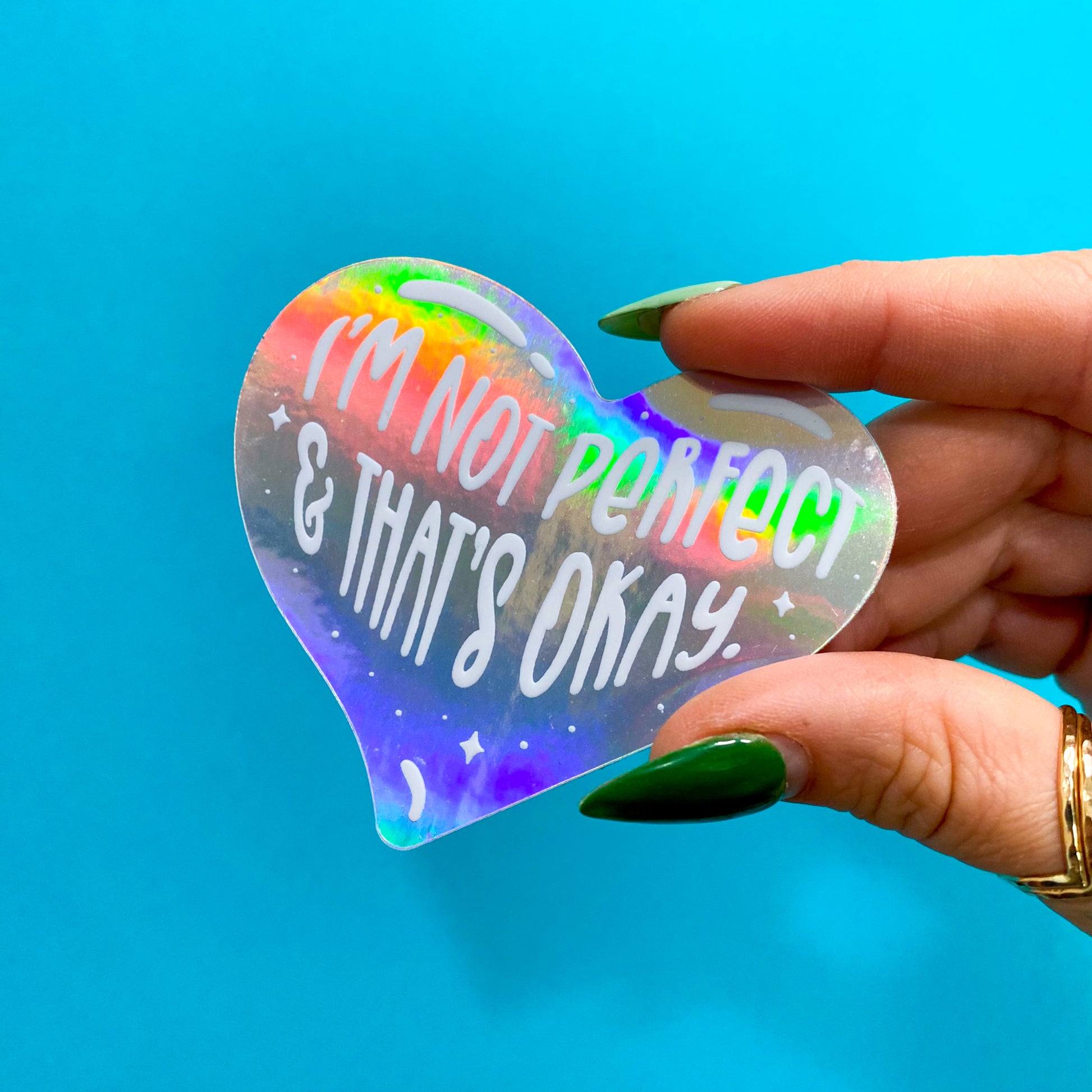Perfectly Imperfect Vinyl Sticker