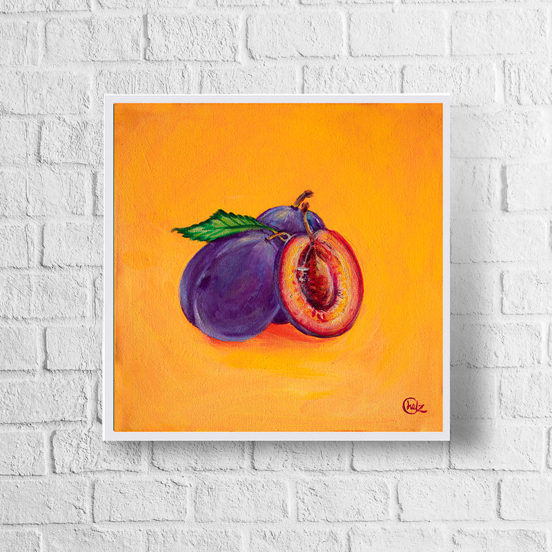 Colorful Plum Art Print