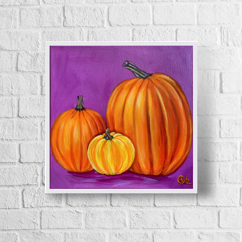 Colorful Pumpkin Art Print