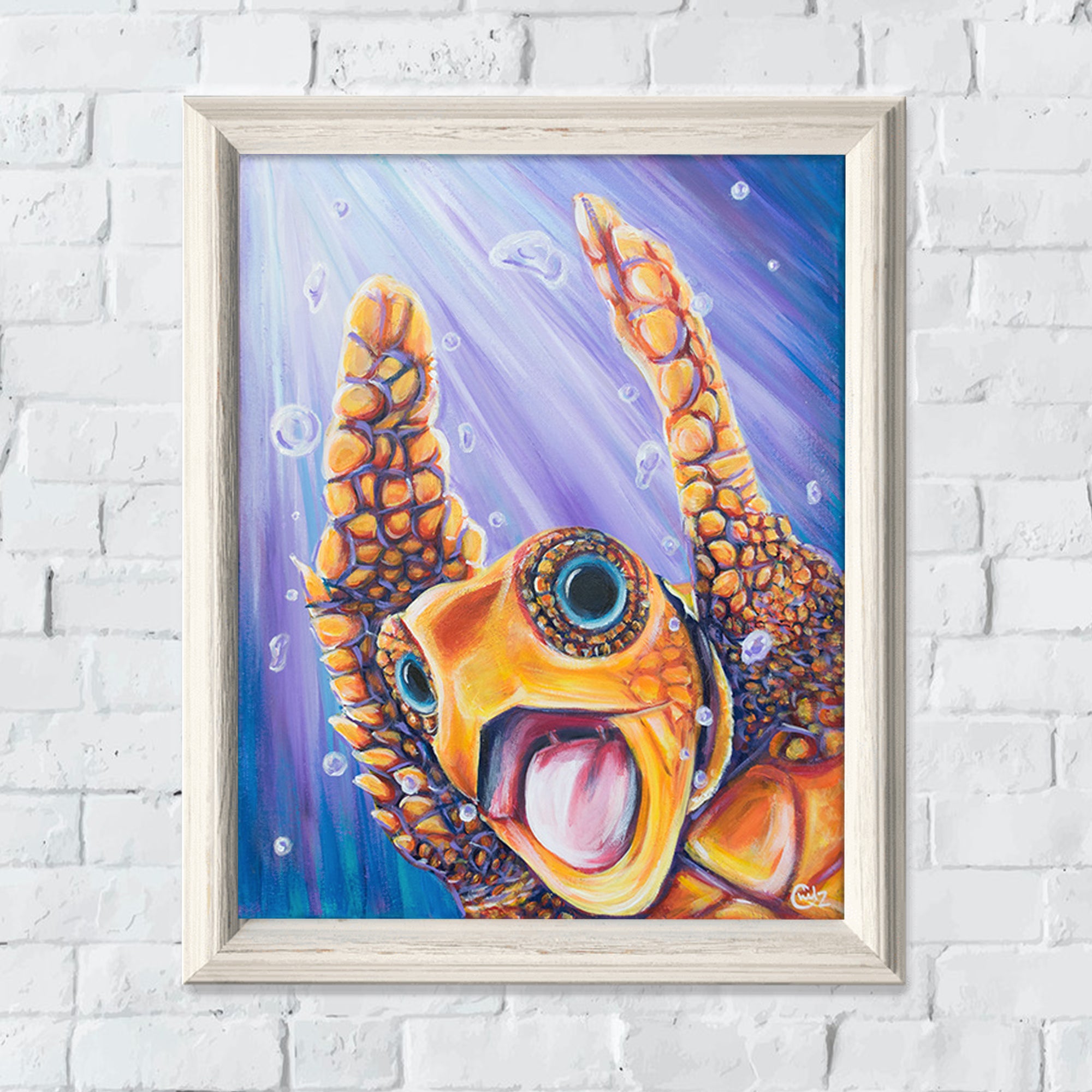 Turtley Awesome Original Painting