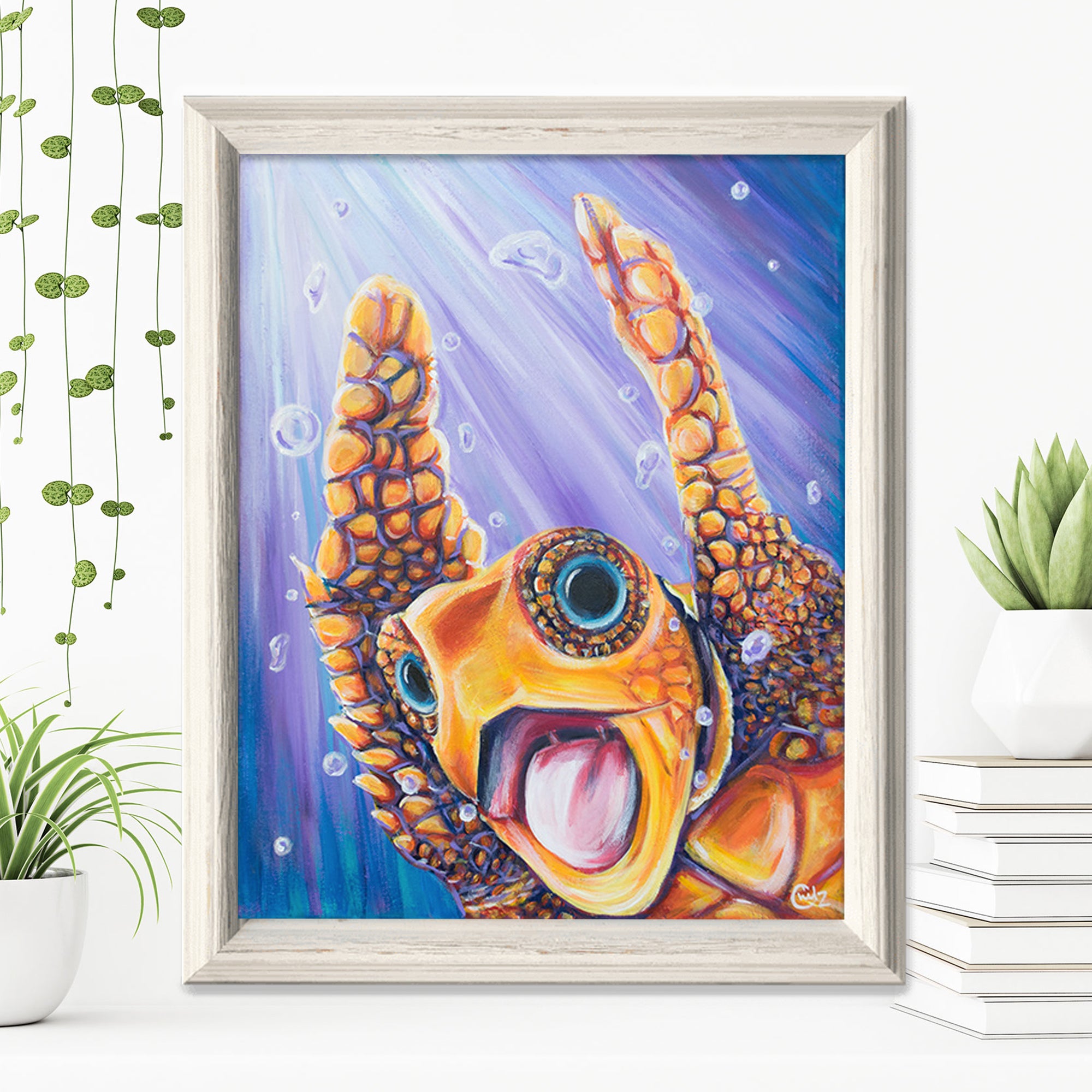 Turtley Awesome Original Painting