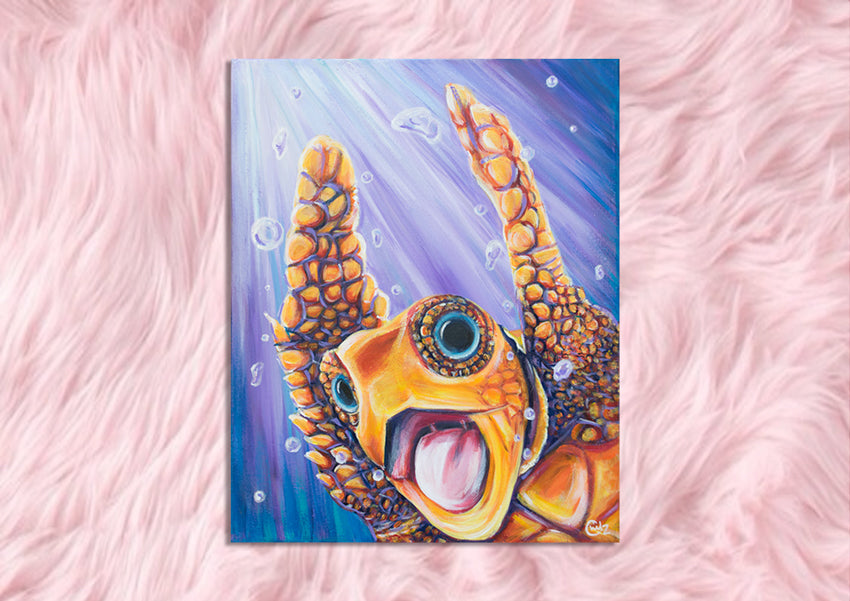 Turtley Awesome Art Print